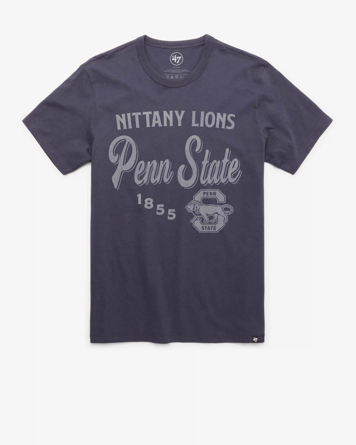 PENN STATE NITTANY LIONS VINTAGE DIAG SCRIPT '47 FRANKLIN TEE