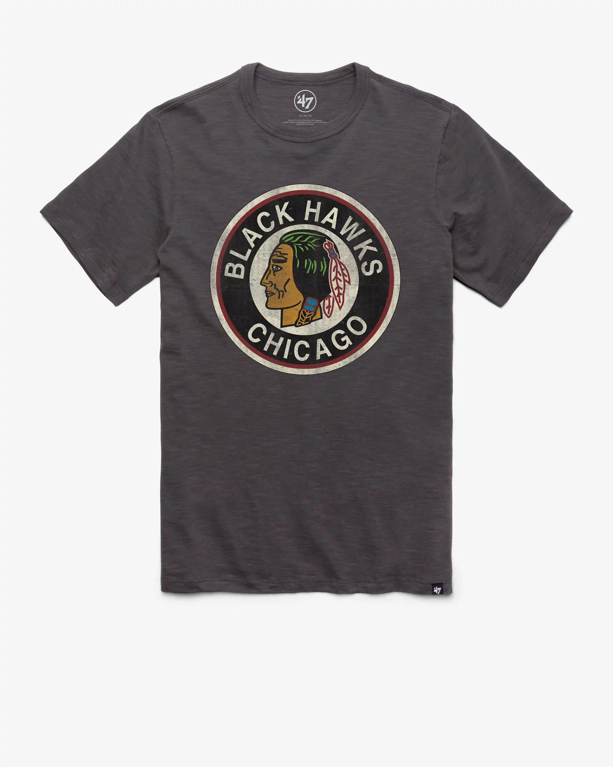 CHICAGO BLACKHAWKS VINTAGE GRIT '47 SCRUM TEE