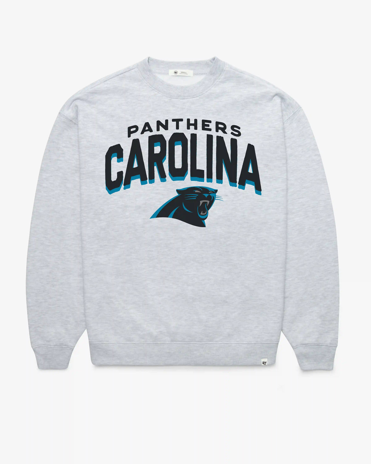 CAROLINA PANTHERS CAMPUS ARCH CLOUD '47 OVERSIZED CREW WOMENS