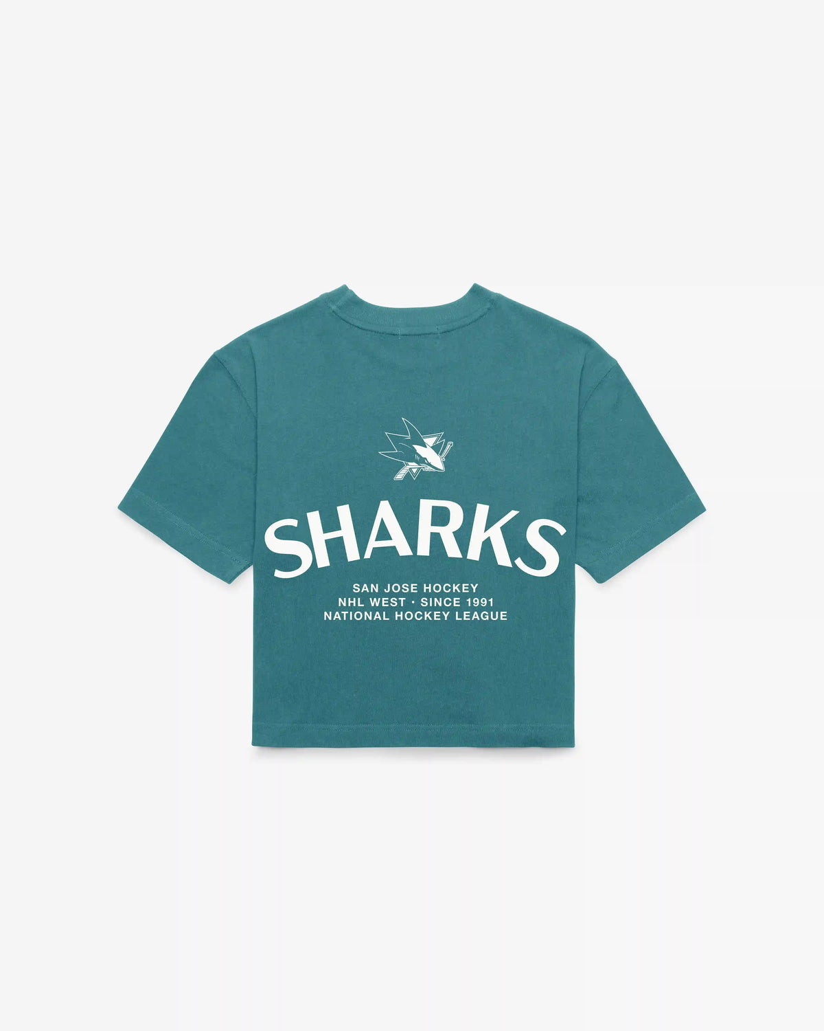 SAN JOSE SHARKS HADRIAN '47 FOUNDATION CROP TEE WOMENS