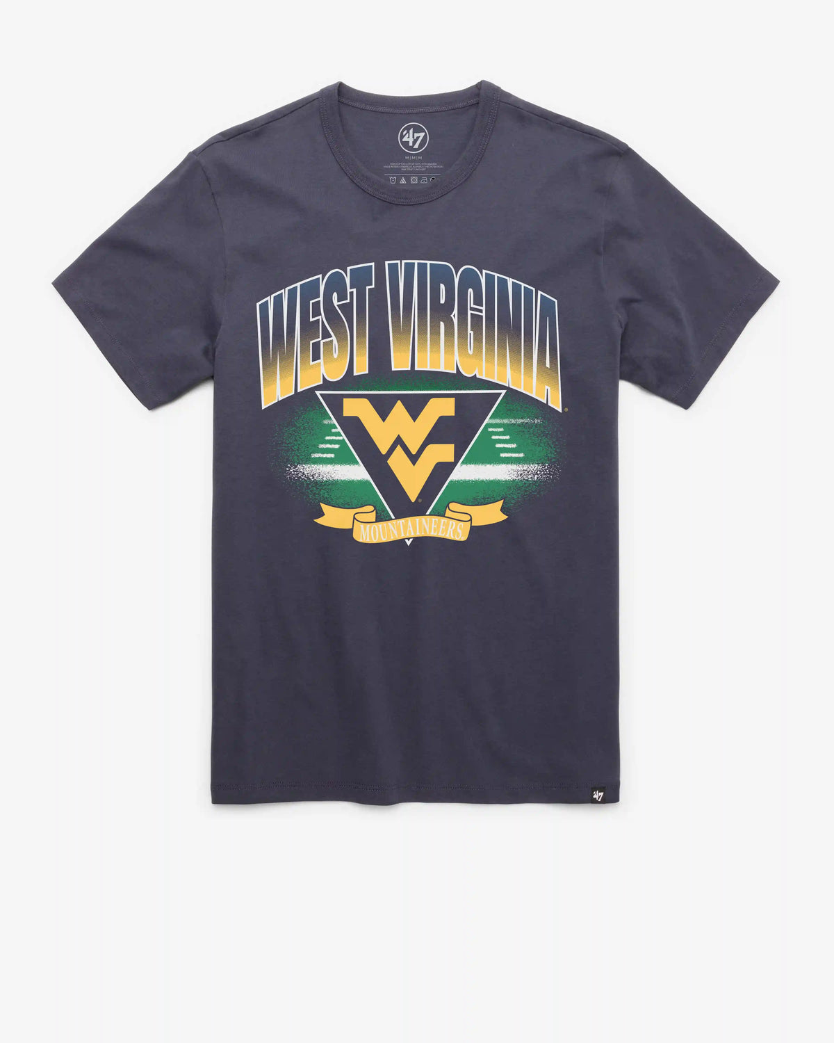 WEST VIRGINIA MOUNTAINEERS ARENA FADE '47 FRANKLIN TEE