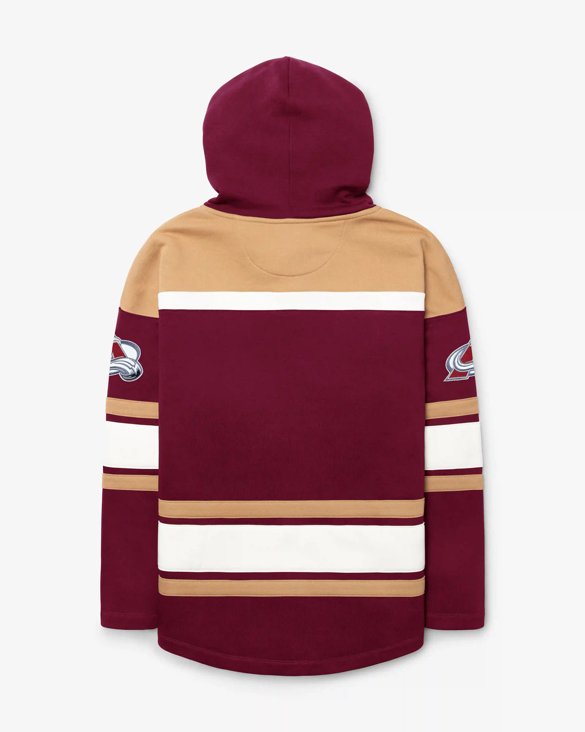 COLORADO AVALANCHE BLOCK SCRIPT SUPERIOR '47 LACER HOOD