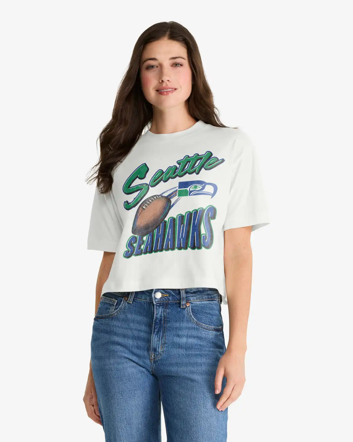 SEATTLE SEAHAWKS HISTORIC DIME TIME '47 REED CITY TEE WOMENS