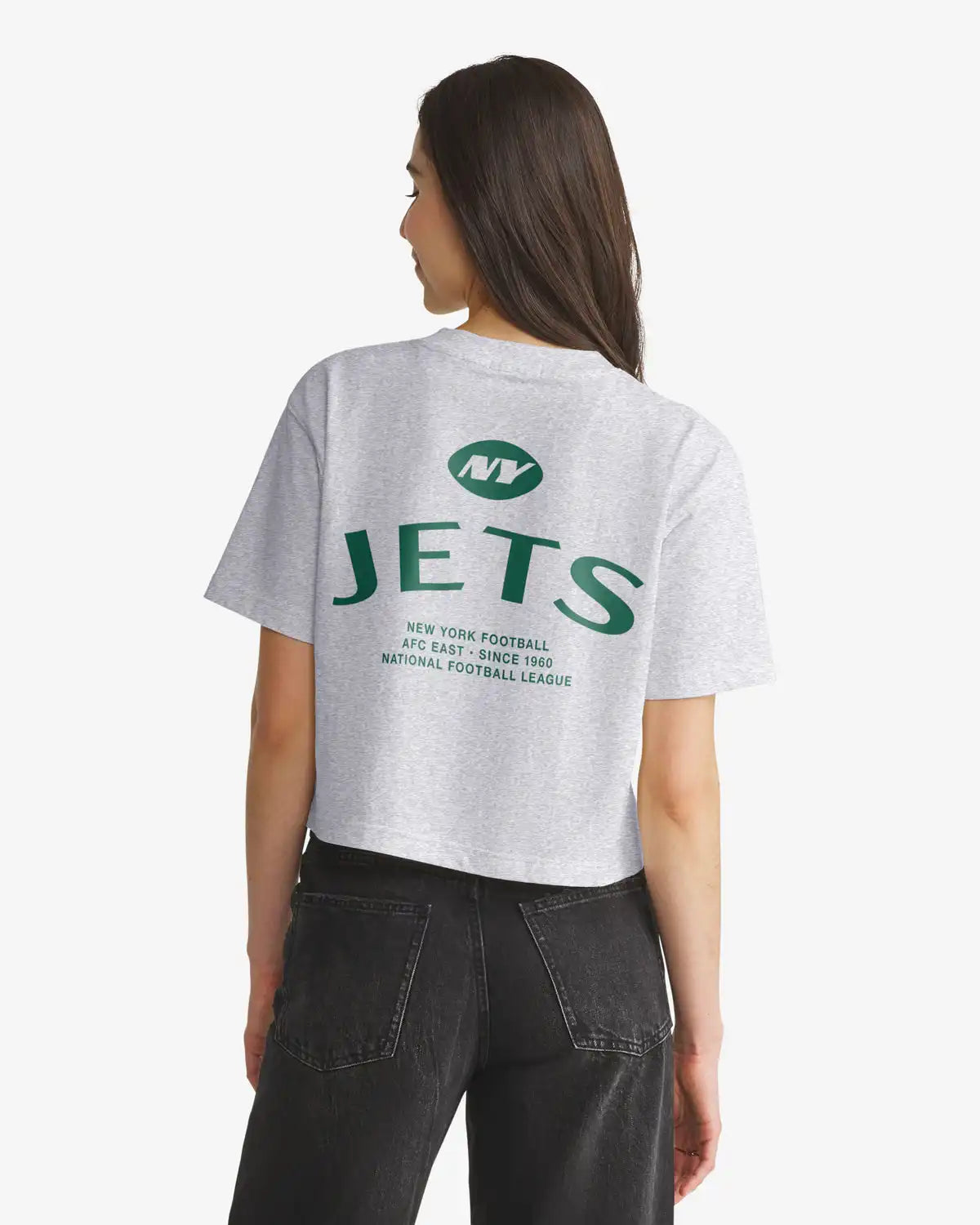 NEW YORK JETS HADRIAN '47 FOUNDATION CROP TEE WOMENS