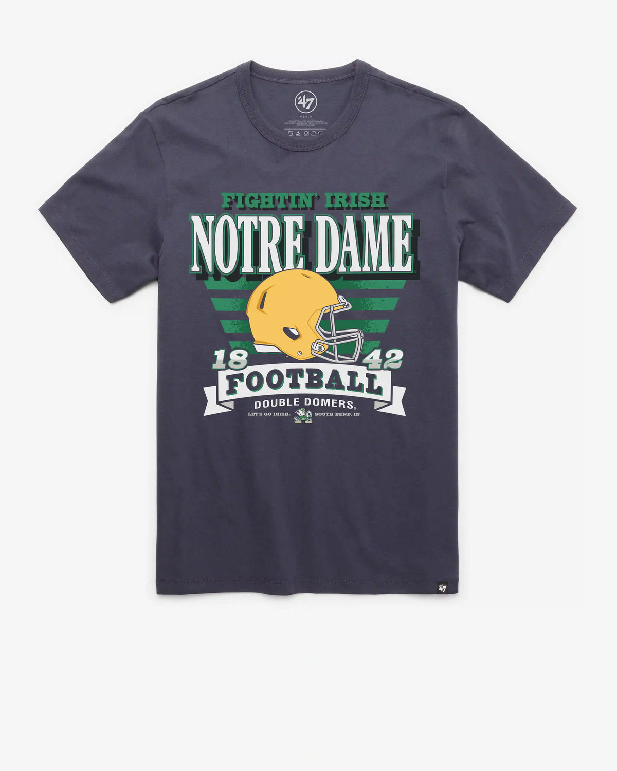 NOTRE DAME FIGHTIN IRISH STRIPE SPLASH '47 FRANKLIN TEE