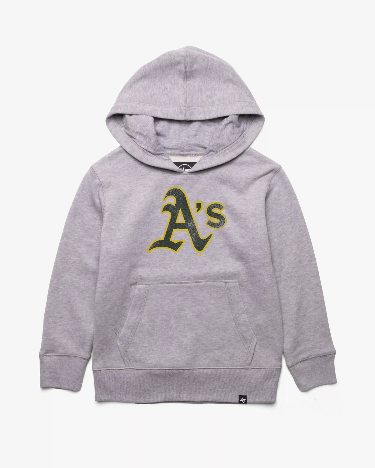 ATHLETICS DISTRESSED IMPRINT '47 KID'S HEADLNE HOOD