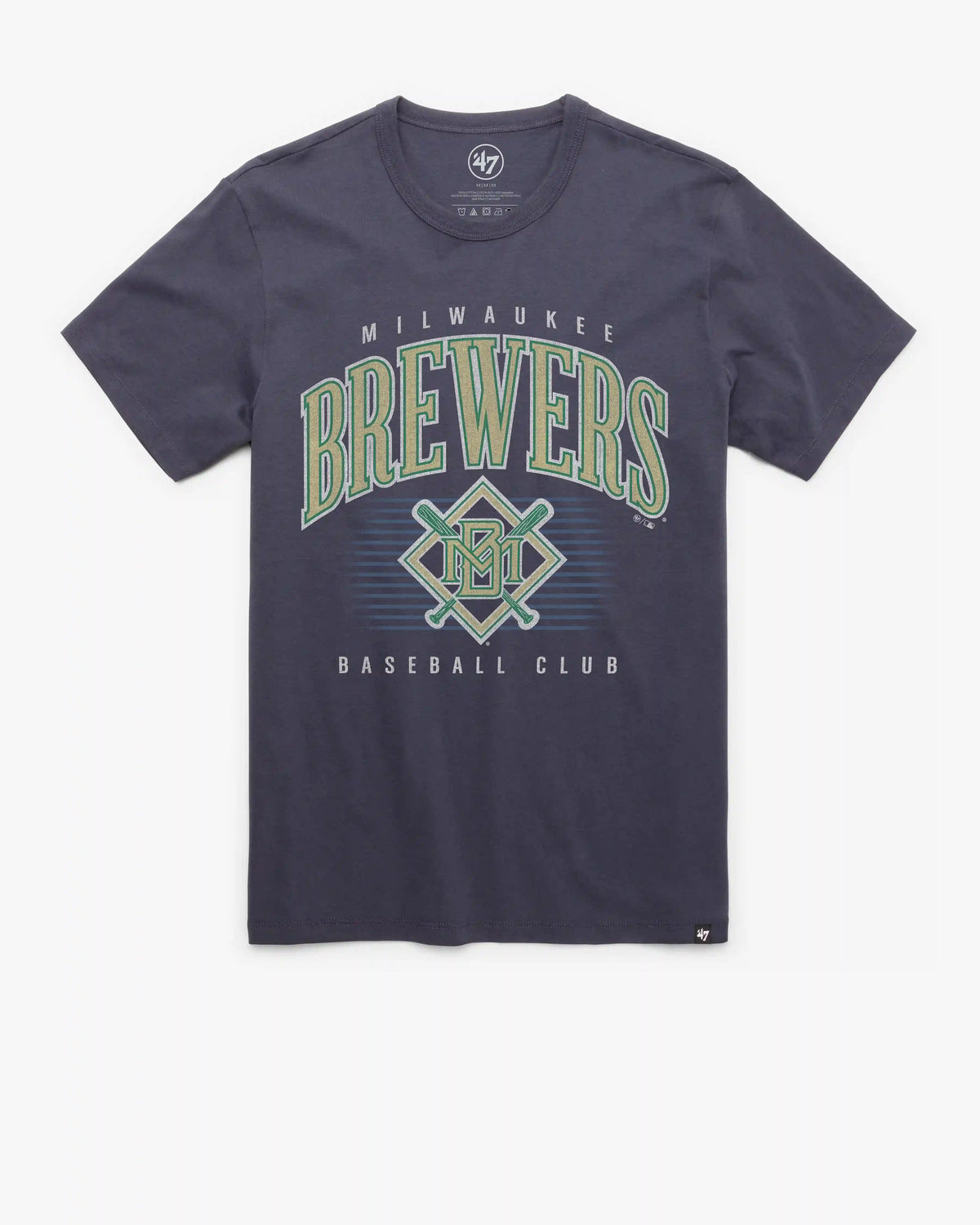 MILWAUKEE BREWERS COOPERSTOWN DOUBLE HEADER '47 FRANKLIN TEE