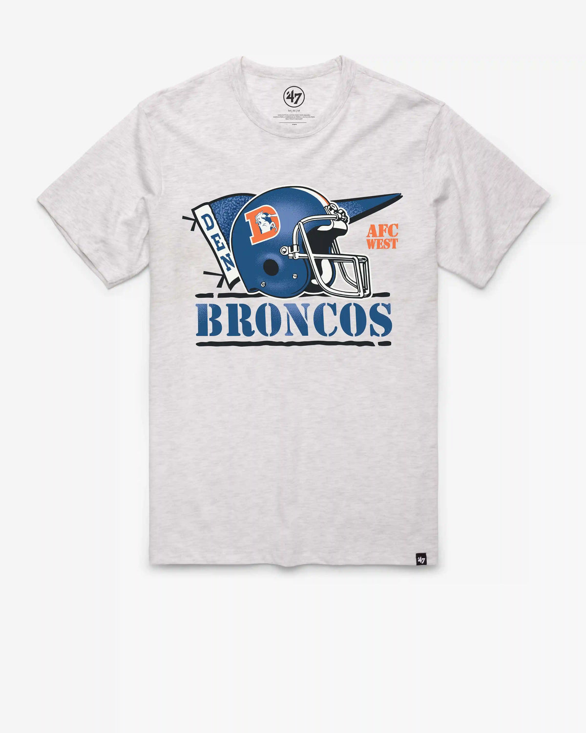 DENVER BRONCOS HISTORIC MOTION FIELD '47 FRANKLIN TEE