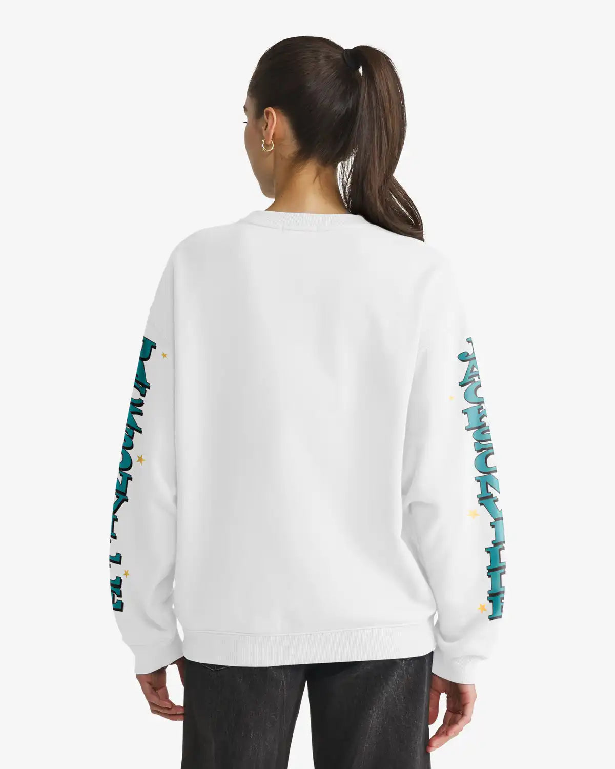JACKSONVILLE JAGUARS THUNDEROUS '47 WOMEN'S OVERSIZED CREW
