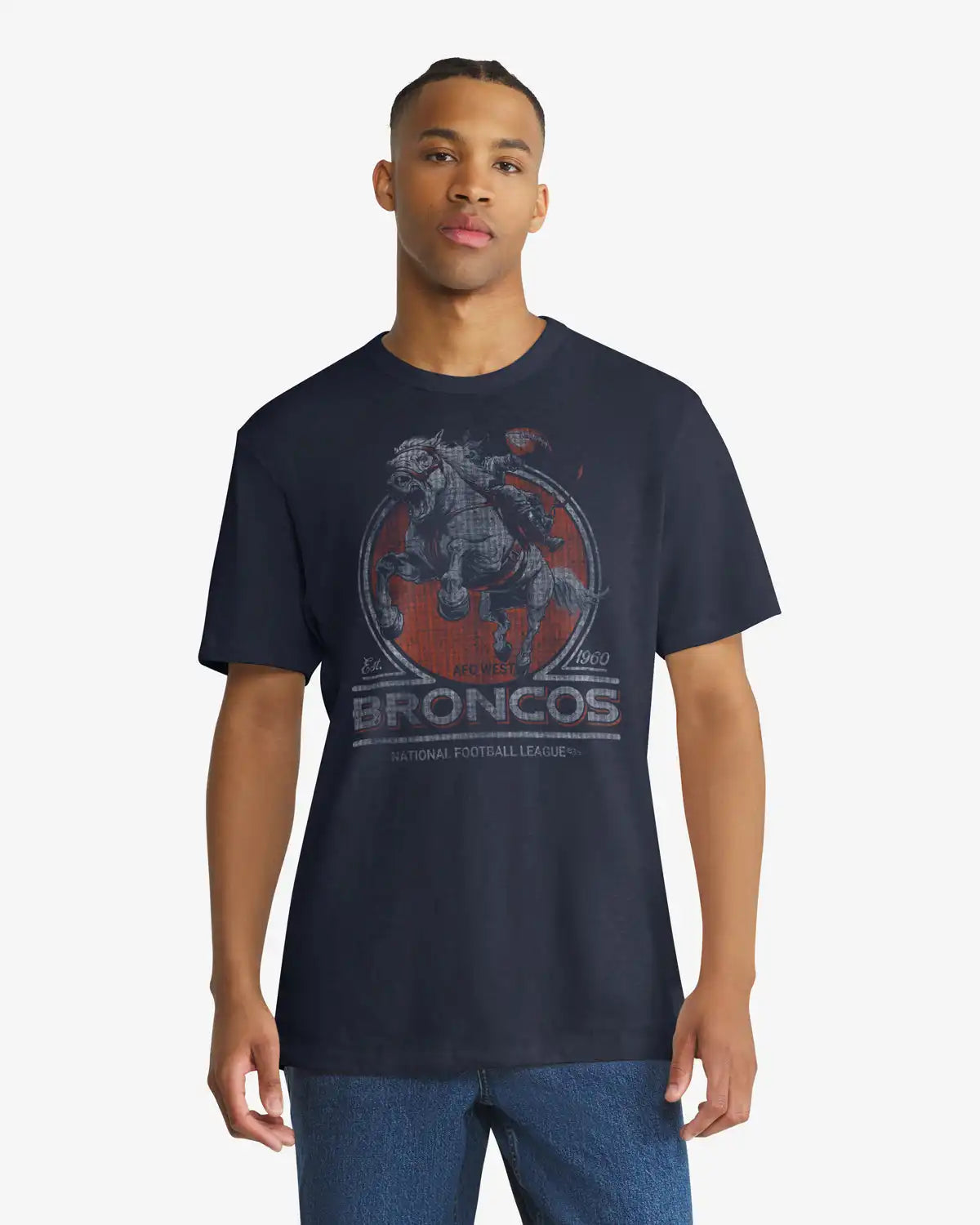 DENVER BRONCOS HISTORIC EMBLEM MARK '47 SCRUM TEE