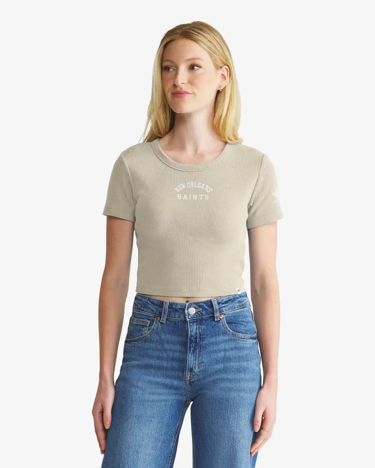 NEW ORLEANS SAINTS SPIRITED '47 WOMEN'S BABY RIB TEE