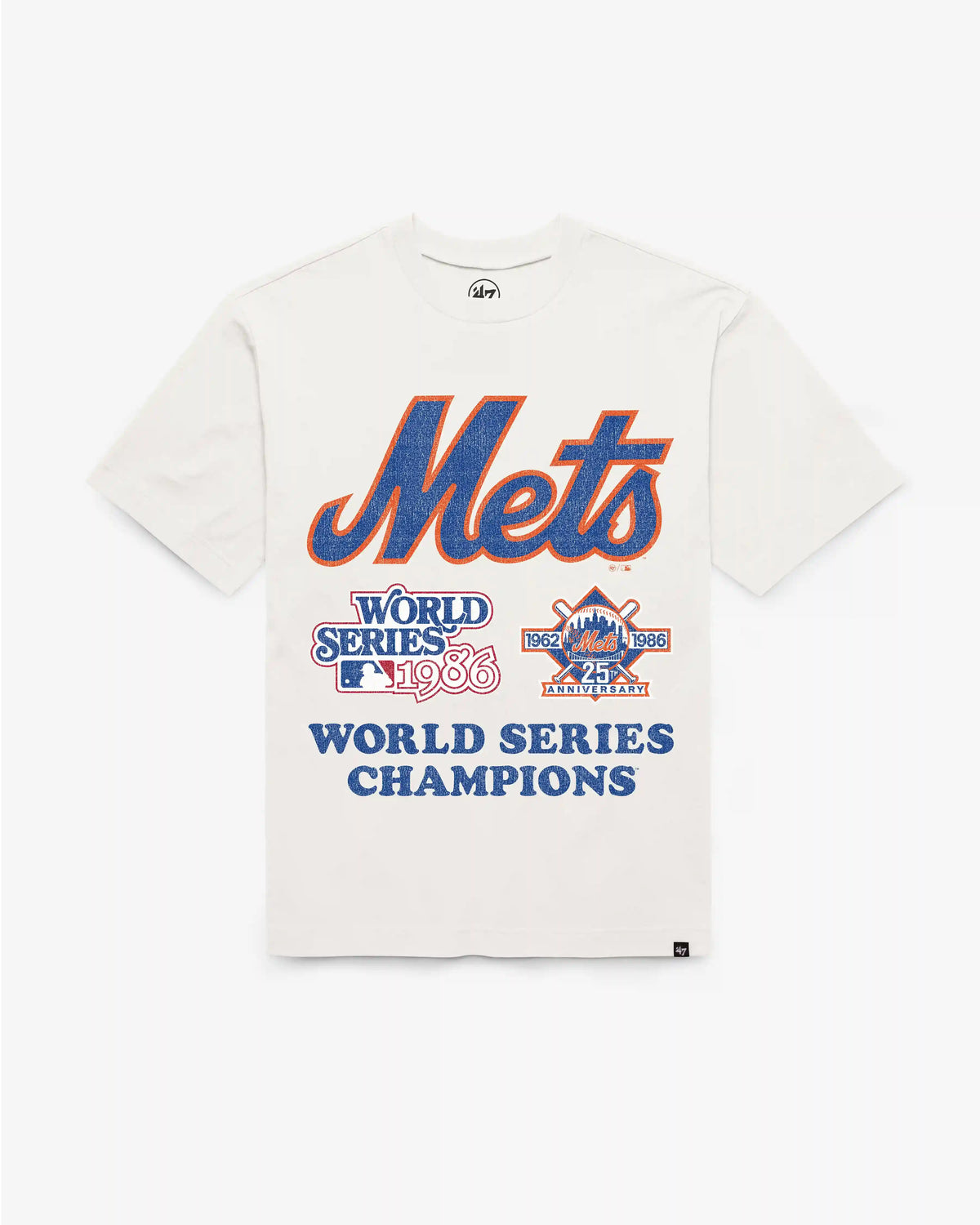 New York Mets Cooperstown World Series Encased '47 Foundation Tee