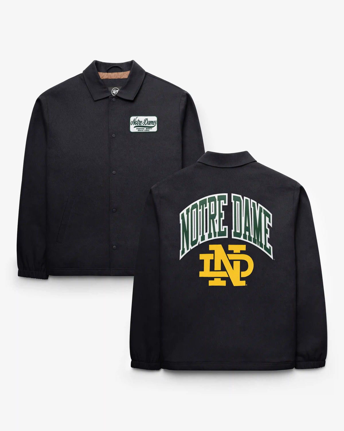 NOTRE DAME FIGHTIN IRISH VINTAGE RETREAD '47 COACHES JACKET