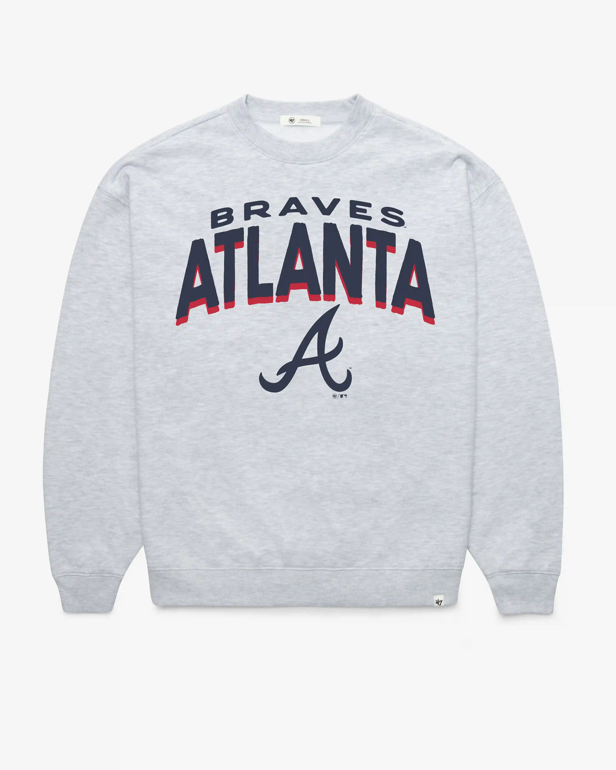 ATLANTA BRAVES CAMPUS ARCH CLOUD '47 OVERSIZED CREW WOMENS