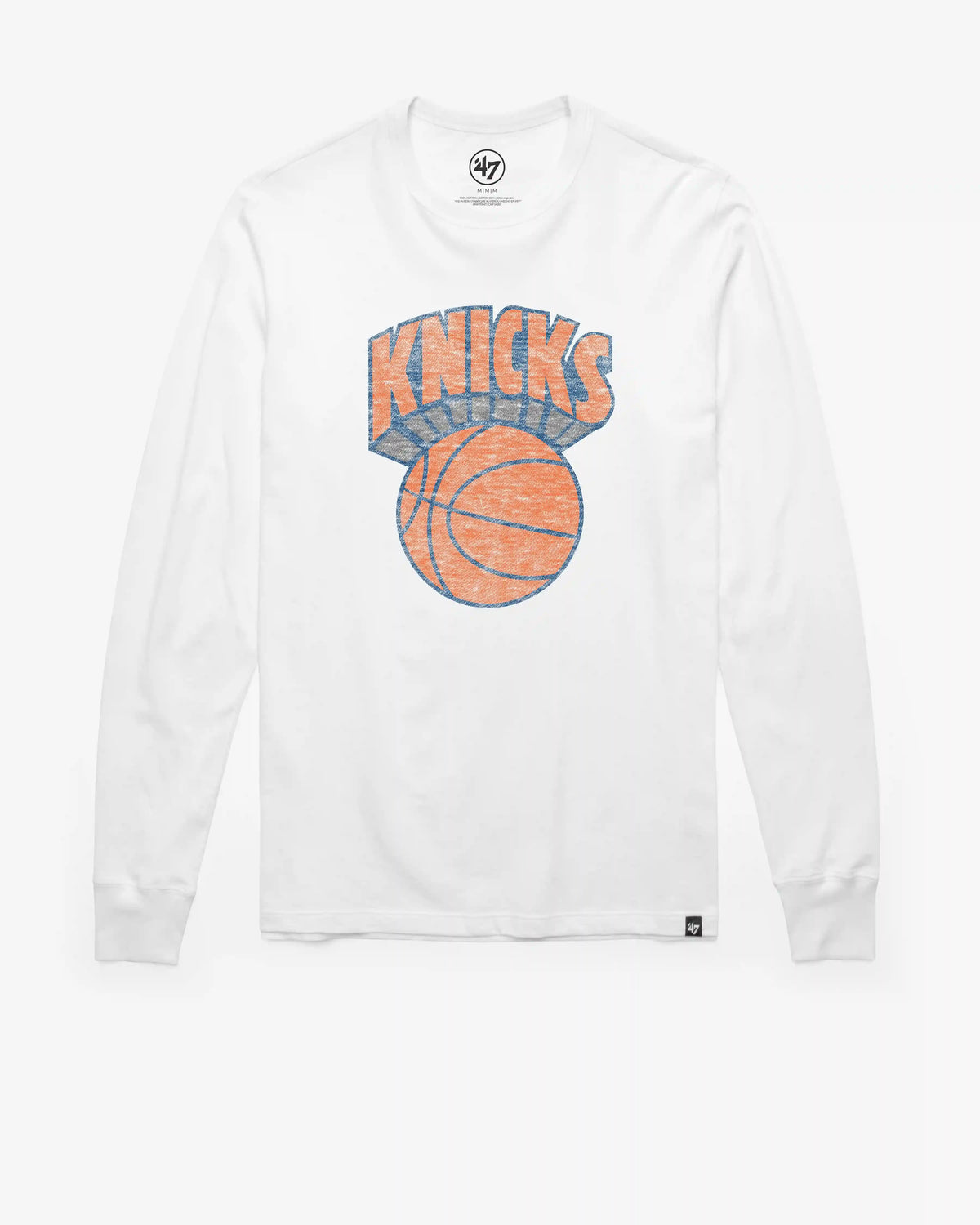 NEW YORK KNICKS HARDWOOD CLASSICS PREMIER '47 FRANKLIN LONG SLEEVE TEE