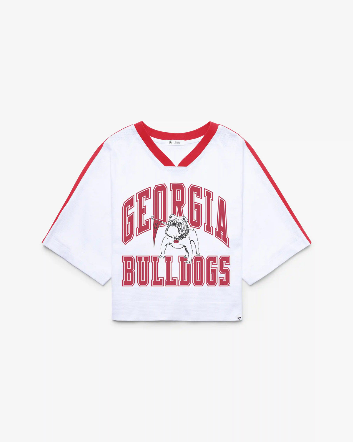 GEORGIA BULLDOGS VINTAGE BIG OVERARCH '47 WOMEN'S DROP NEEDLE RAGLAN JERSEY