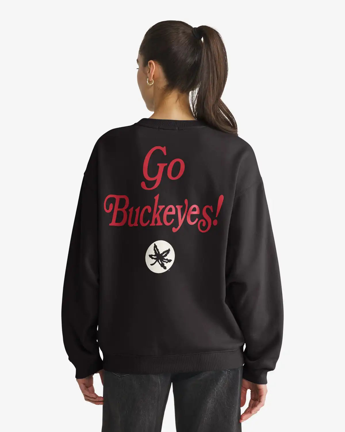 Ohio State Buckeyes Shout It Out '47 Oversized Crew Womens