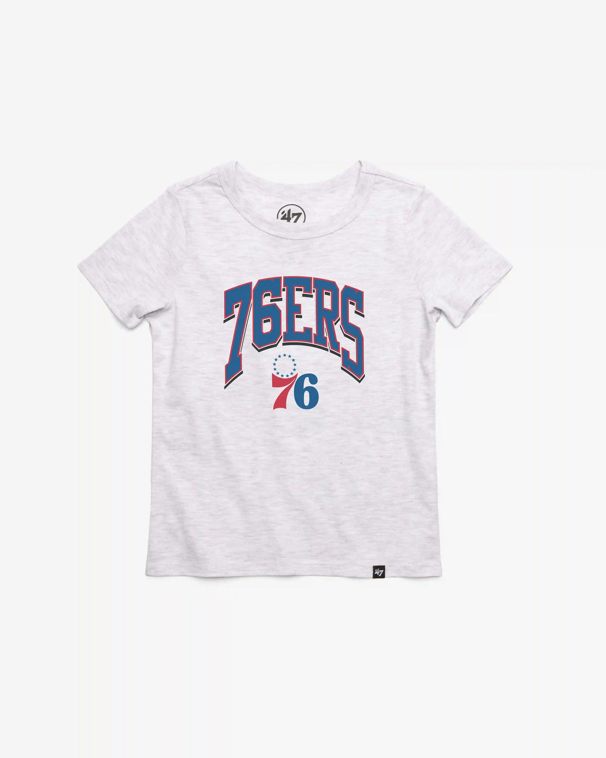 PHILADELPHIA 76ERS WALK TALL '47 KID'S FRANKLIN TEE