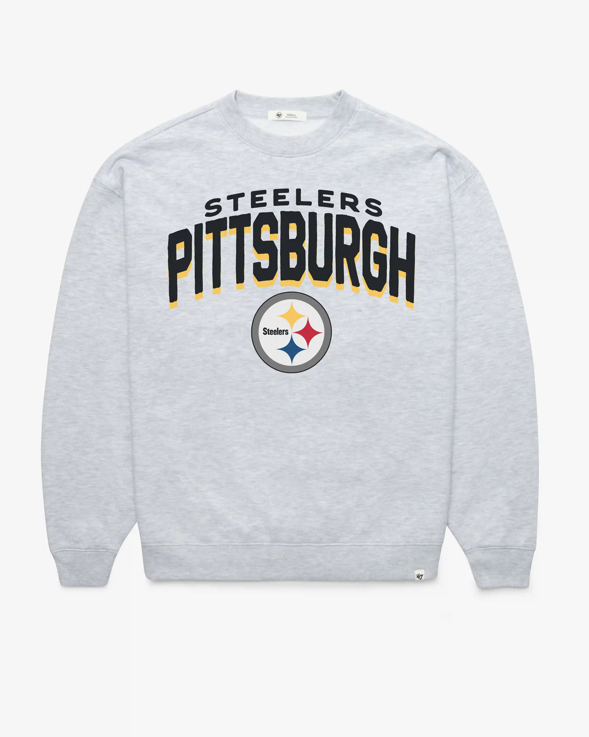 PITTSBURGH STEELERS CAMPUS ARCH CLOUD '47 OVERSIZED CREW WOMENS