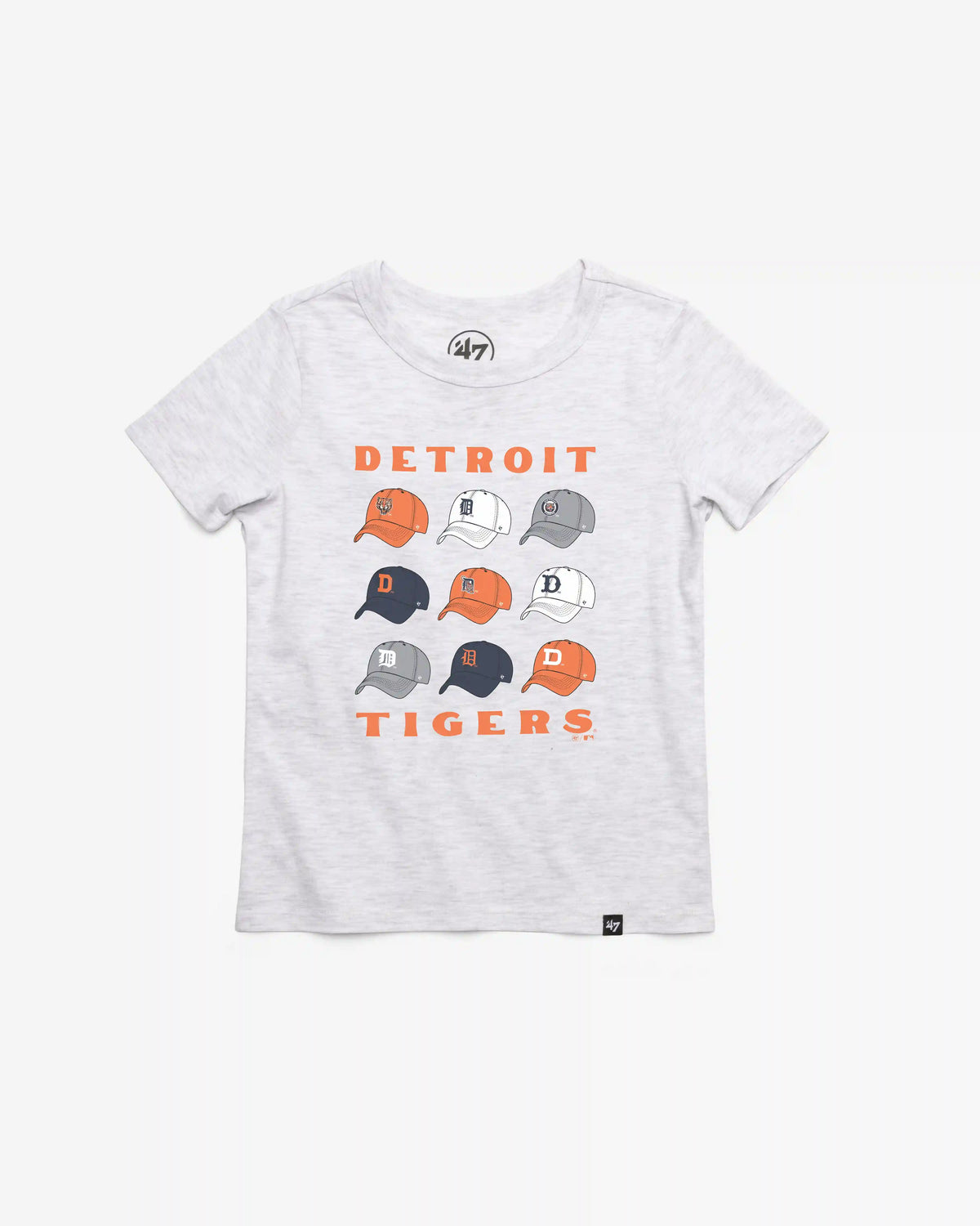 DETROIT TIGERS COOPERSTOWN CAP OFF '47 KID'S FRANKLIN TEE