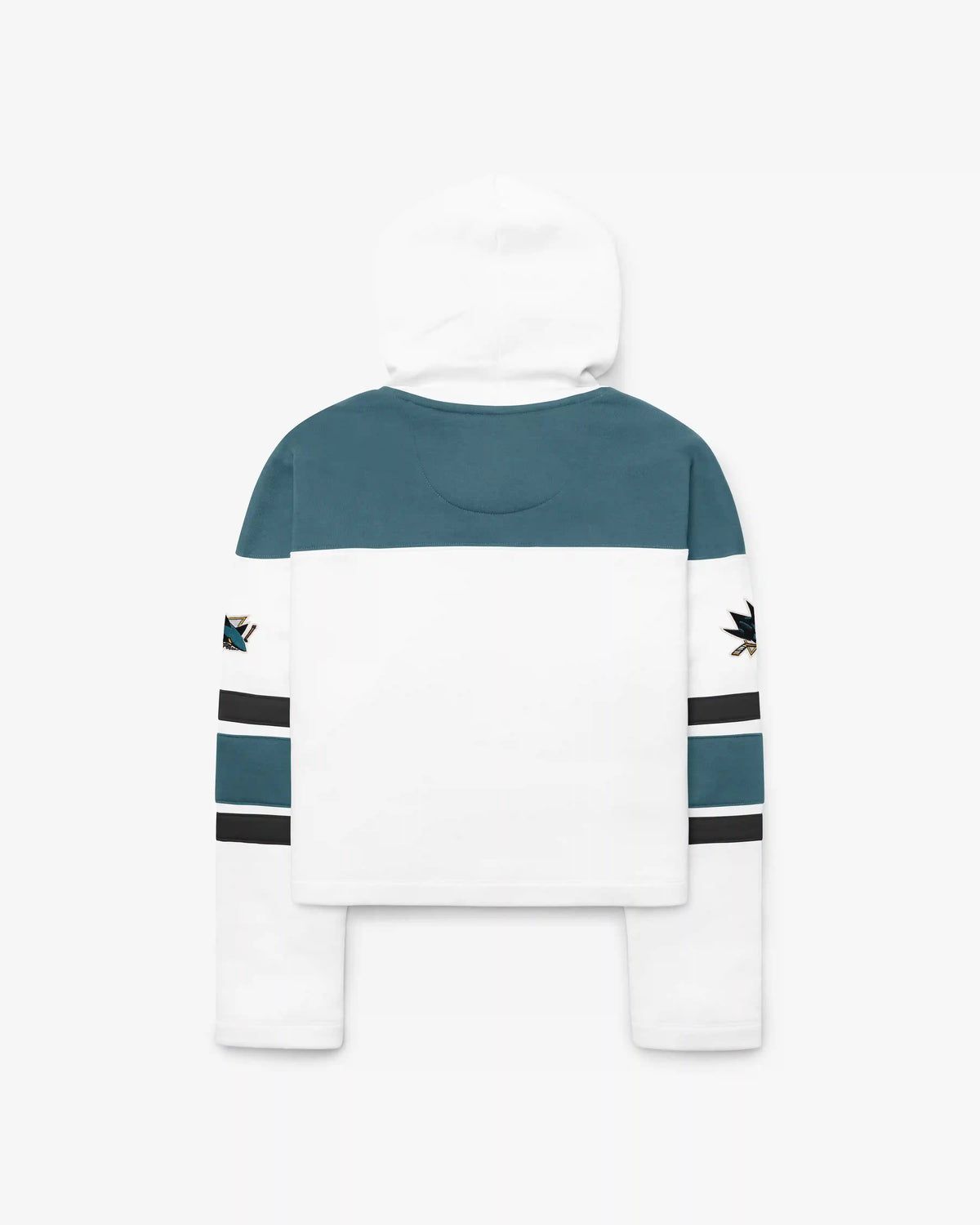 SAN JOSE SHARKS CUT THRU CROPPED '47 WOMEN'S SUPERIOR LACER HOOD