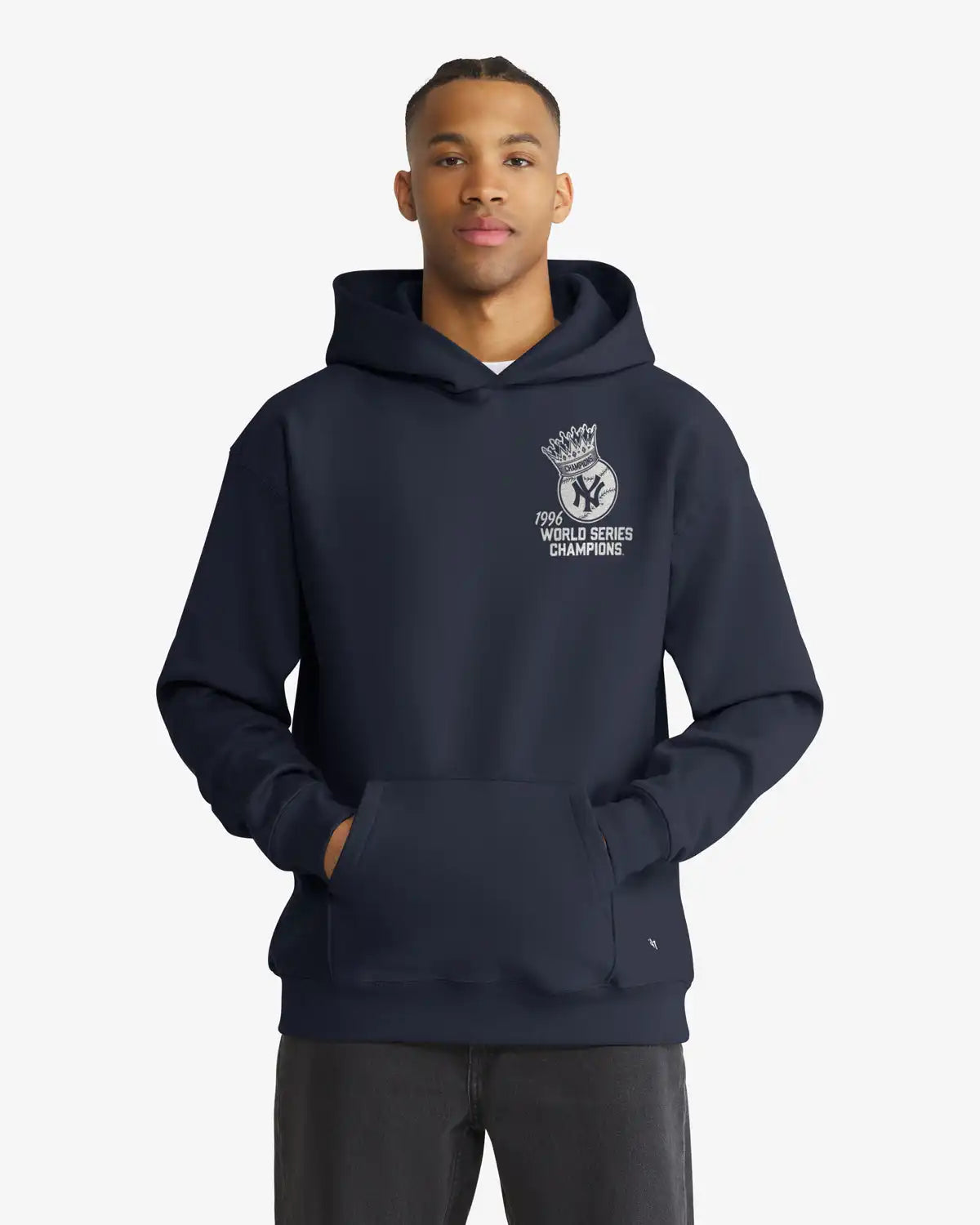 NEW YORK YANKEES COOPERSTOWN WORLD SERIES ANOITED '47 FOUNDATION HOOD