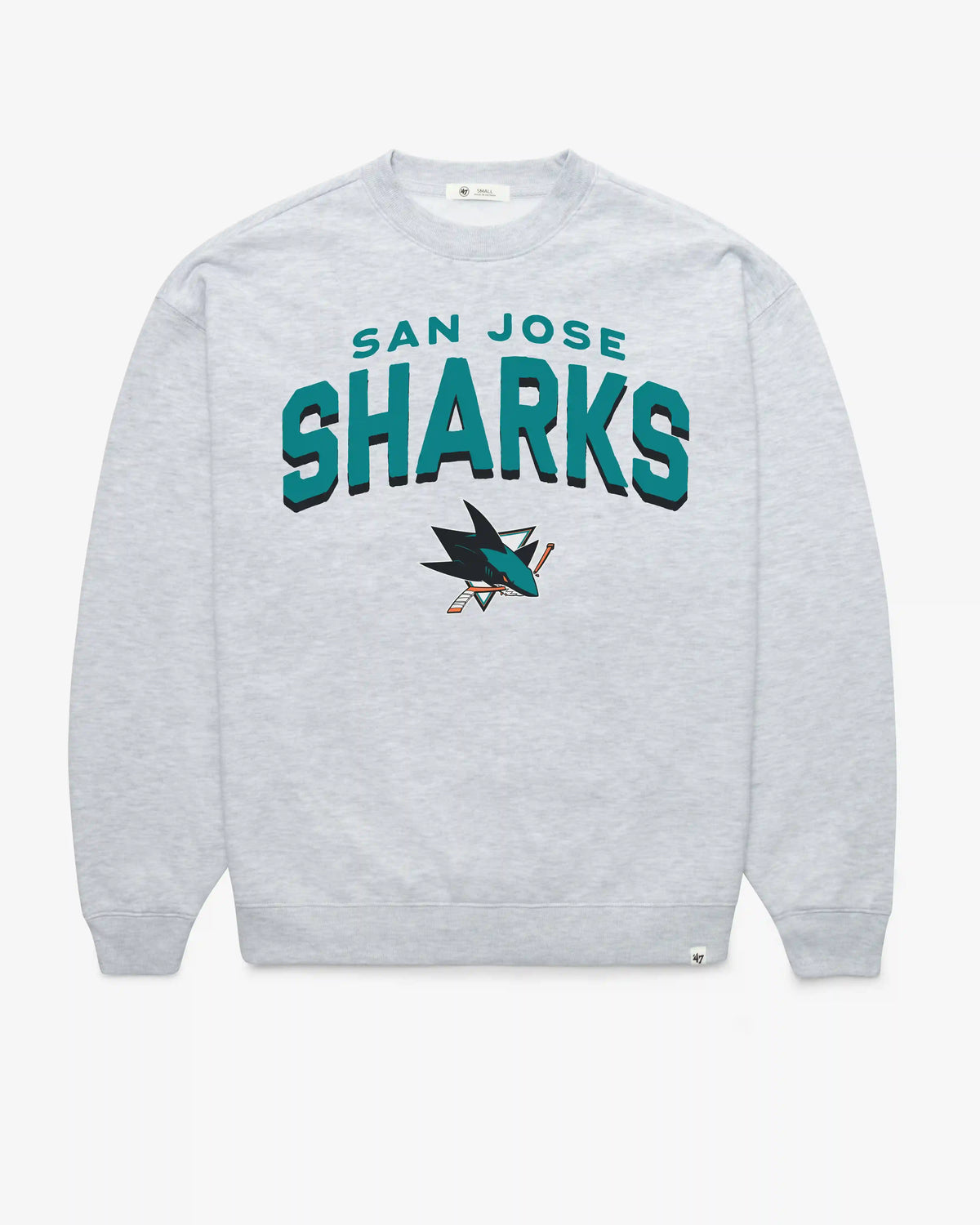 SAN JOSE SHARKS CAMPUS ARCH CLOUD '47 OVERSIZED CREW WOMENS