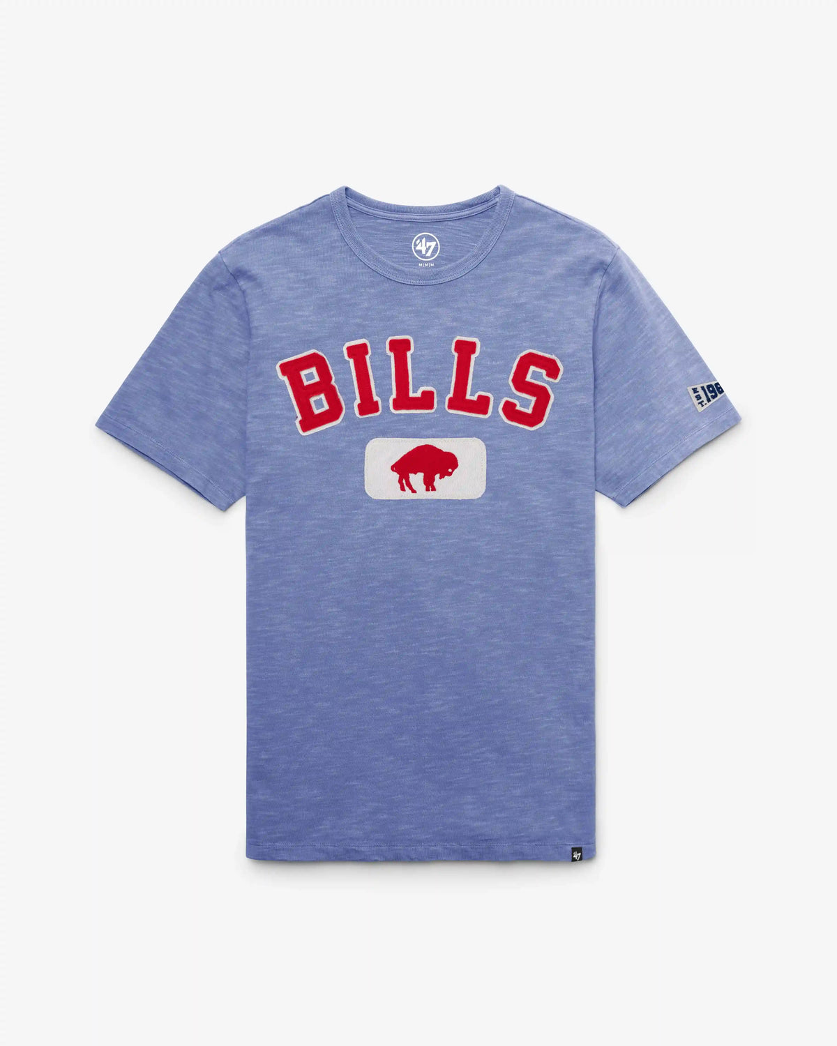 BUFFALO BILLS HISTORIC SEYMOORE WELL WORN '47 HEAVY SLUB TEE