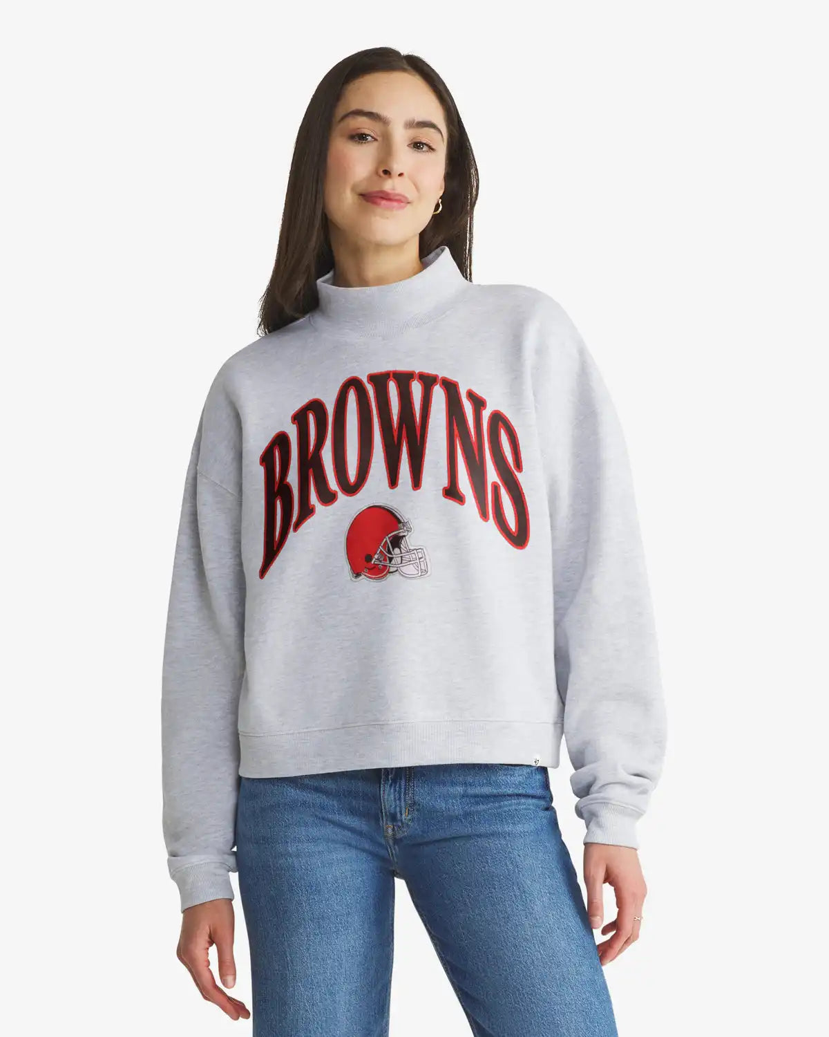 Cleveland Browns Vantage '47 Women's Mock Neck Pullover