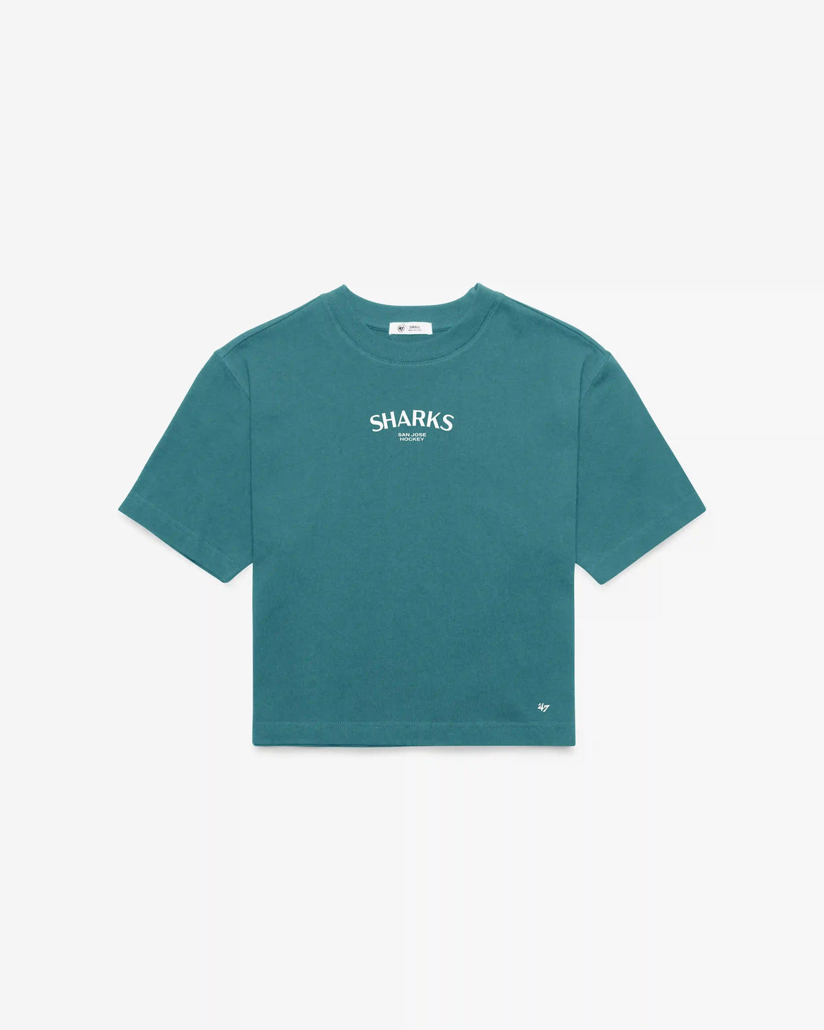 SAN JOSE SHARKS HADRIAN '47 FOUNDATION CROP TEE WOMENS