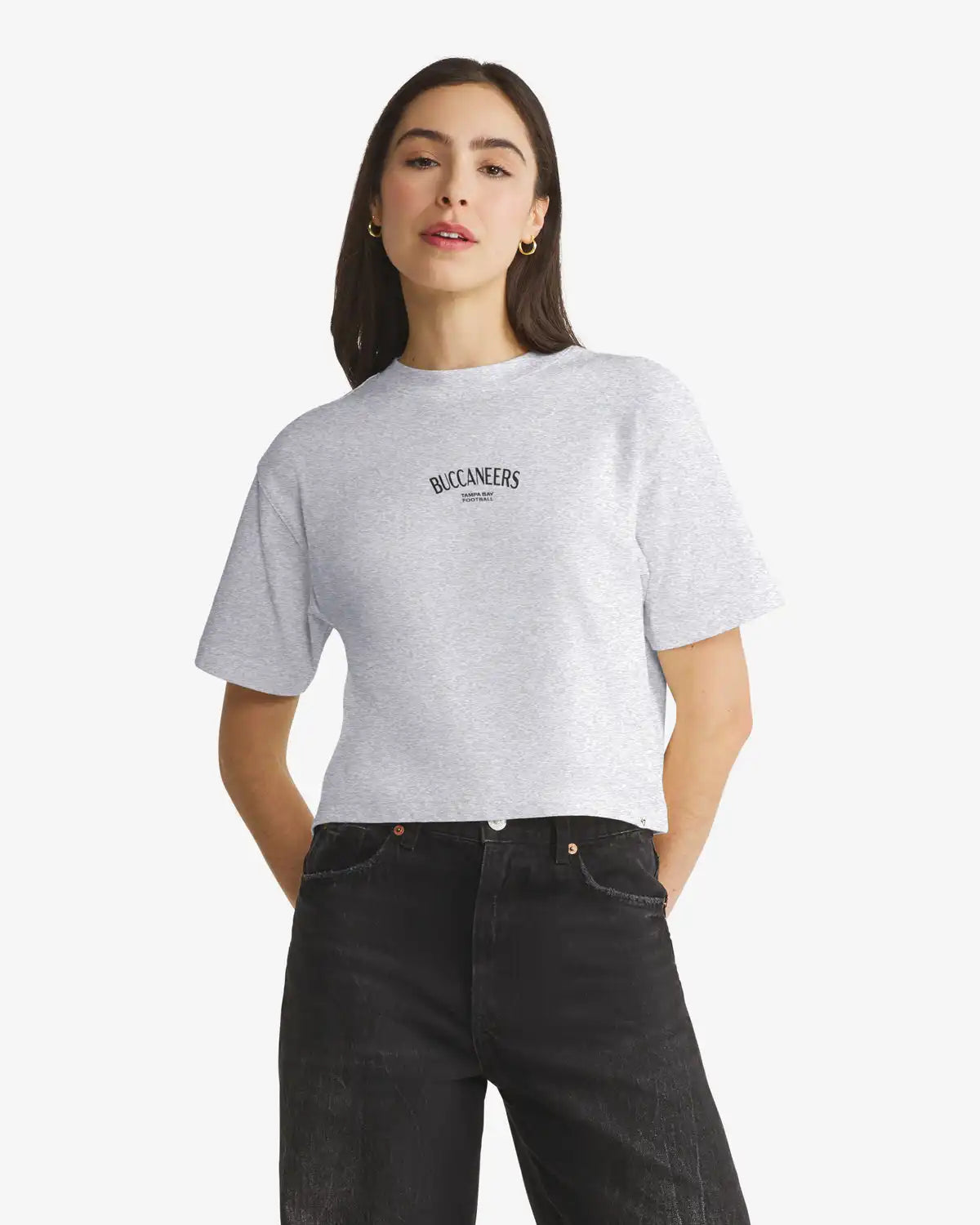 TAMPA BAY BUCCANEERS HADRIAN '47 FOUNDATION CROP TEE WOMENS