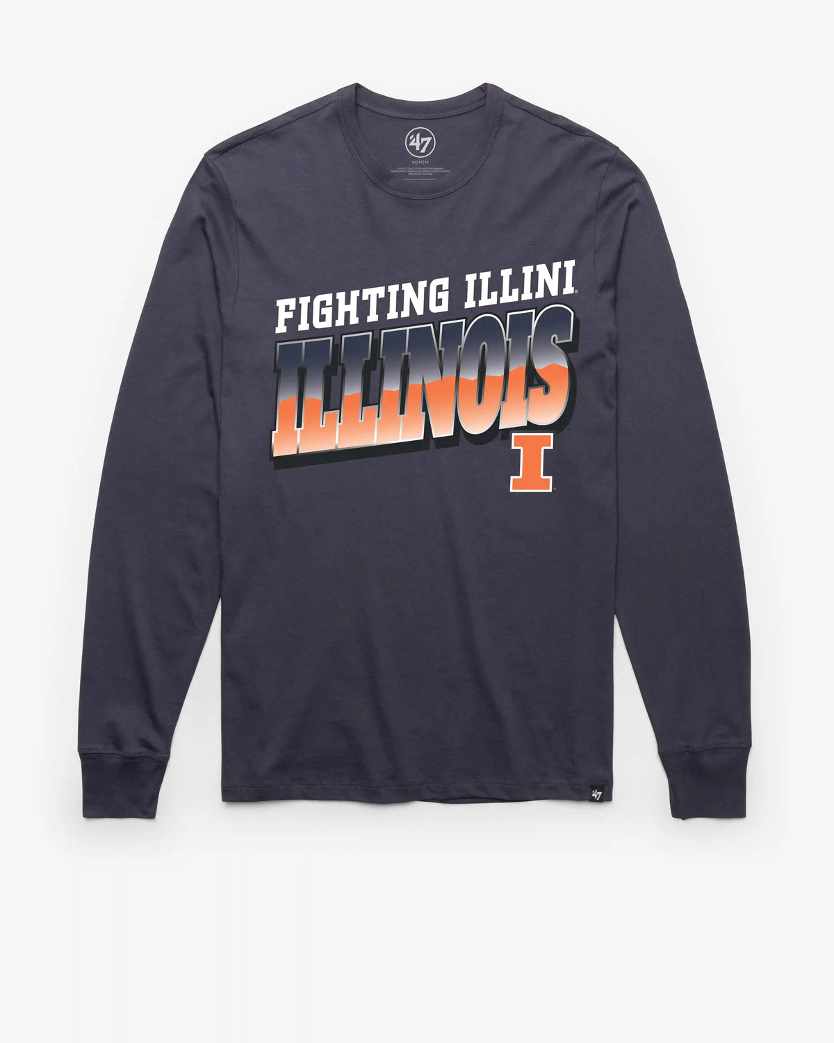 ILLINOIS FIGHTING ILLINI POLISHED '47 FRANKLIN LONG SLEEVE TEE