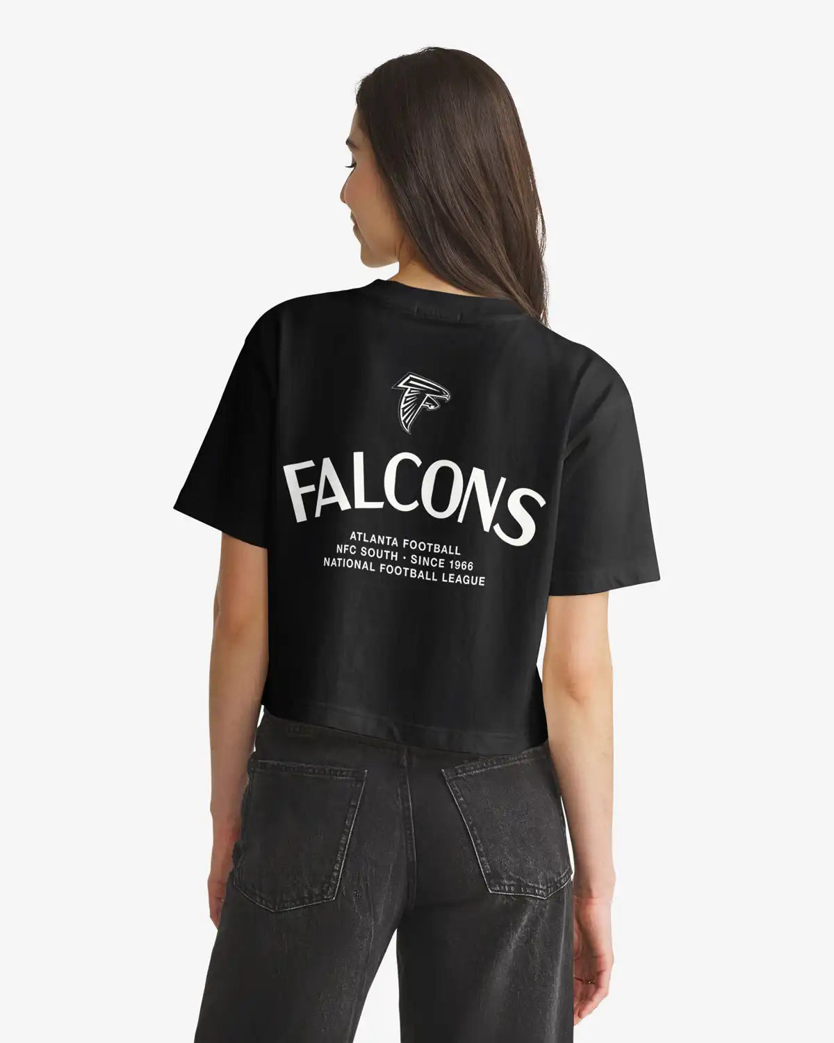 ATLANTA FALCONS HADRIAN '47 FOUNDATION CROP TEE WOMENS