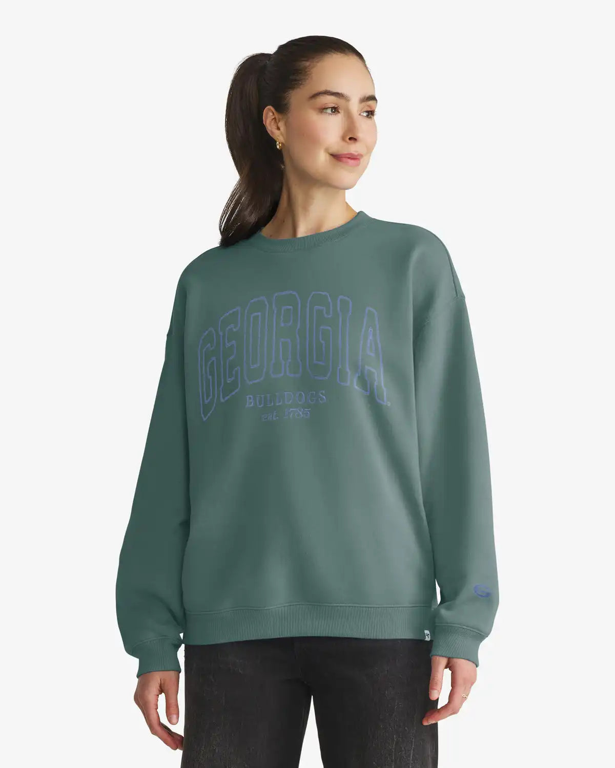 GEORGIA BULLDOGS FORMA LUXE '47 WOMEN'S OVERSIZED CREW