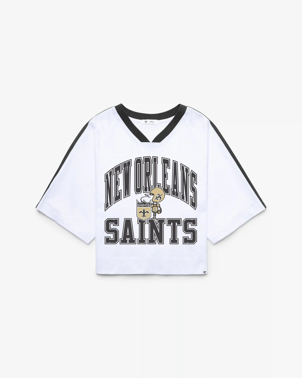 NEW ORLEANS SAINTS HISTORIC BIG OVERARCH '47 WOMEN'S DROP NEEDLE RAGLAN JERSEY
