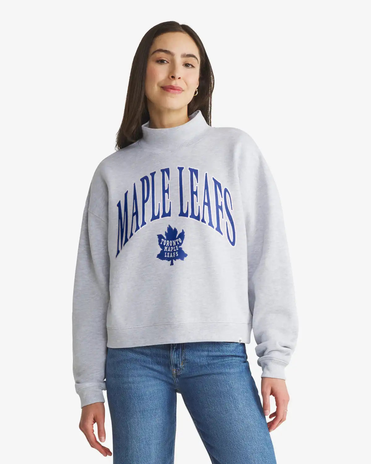 TORONTO MAPLE LEAFS VINTAGE VANTAGE '47 WOMEN'S MOCK NECK PULLOVER