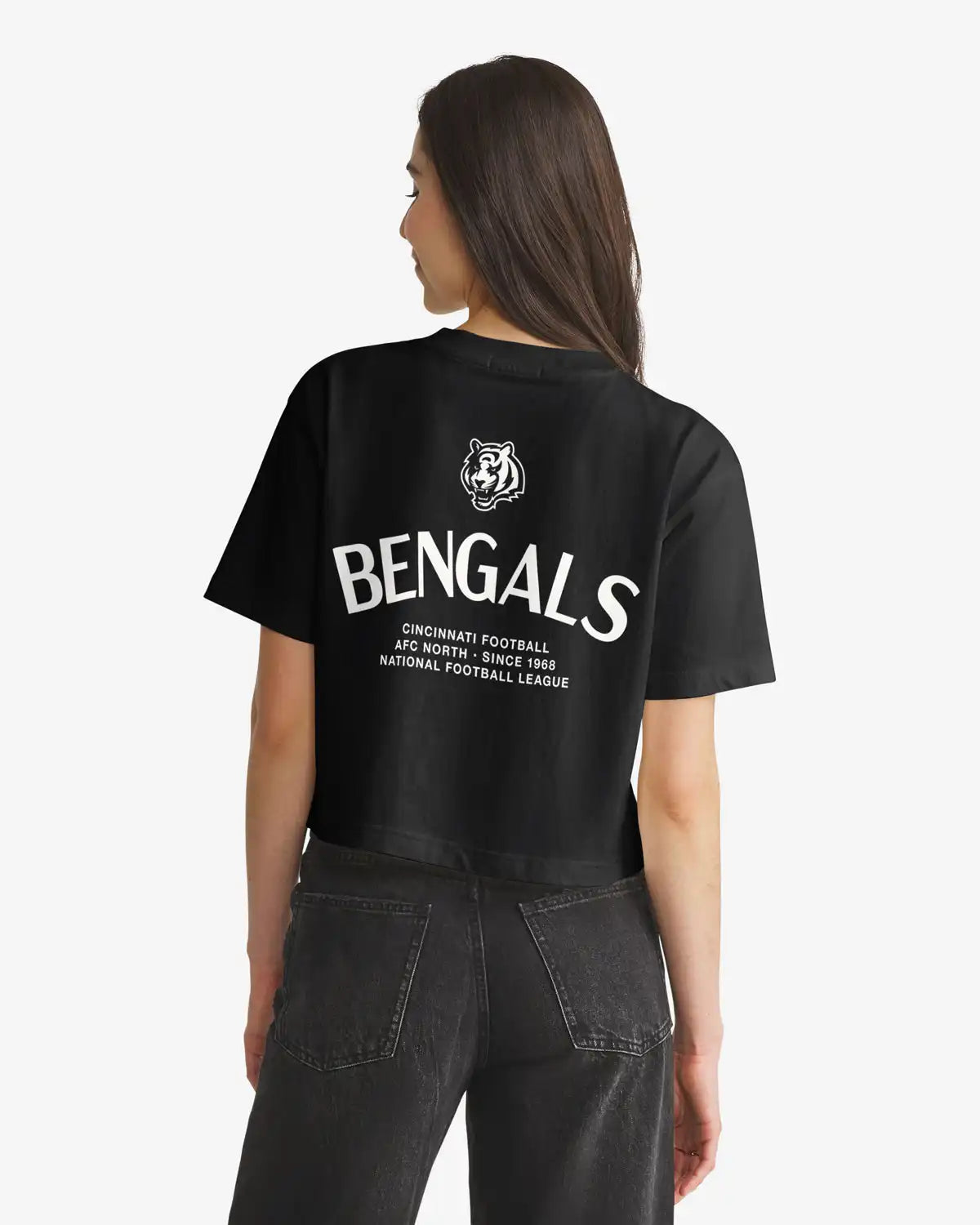 CINCINNATI BENGALS HADRIAN '47 FOUNDATION CROP TEE WOMENS
