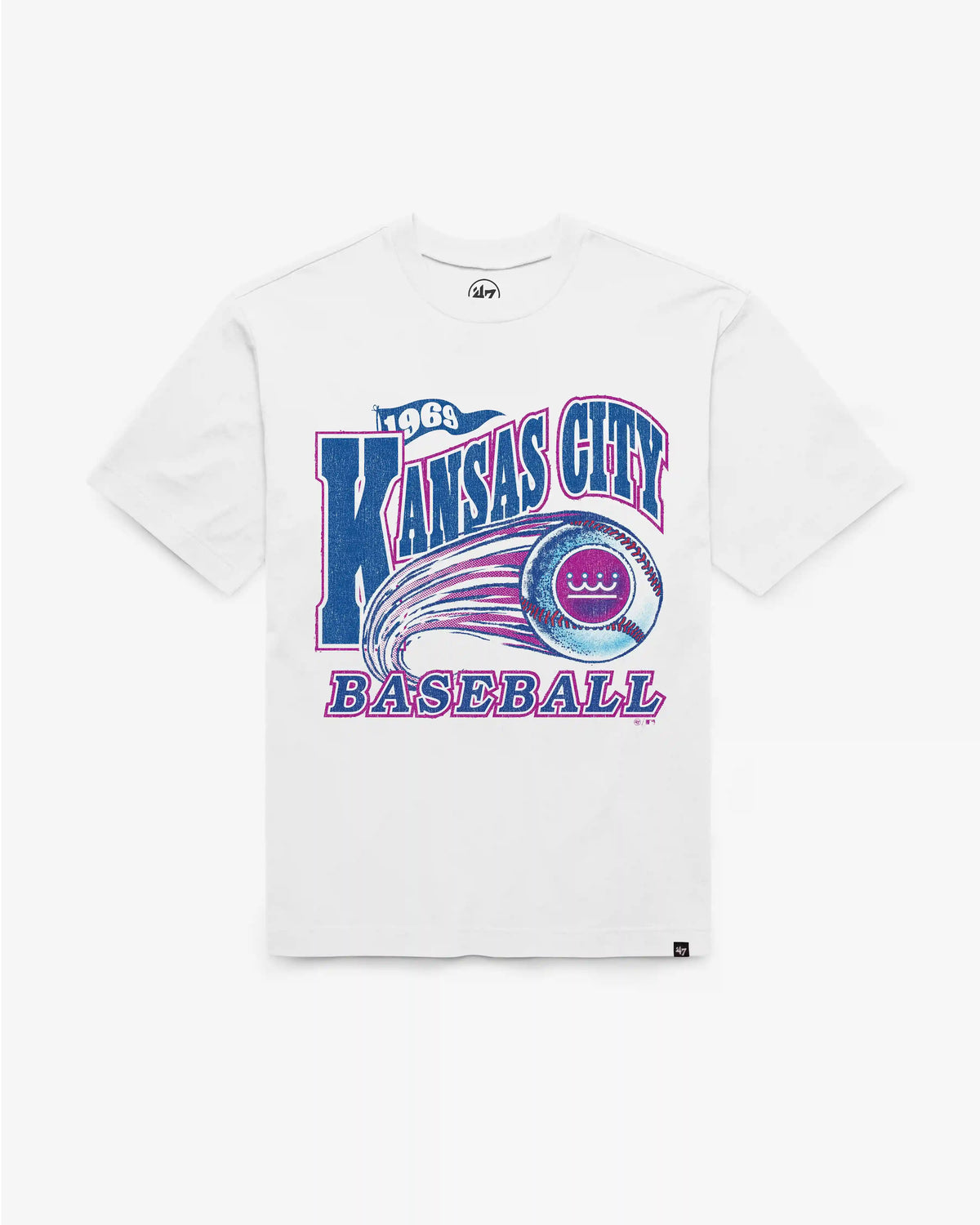 KANSAS CITY ROYALS CITY CONNECT GAME WORN CURVE '47 FOUNDATION TEE