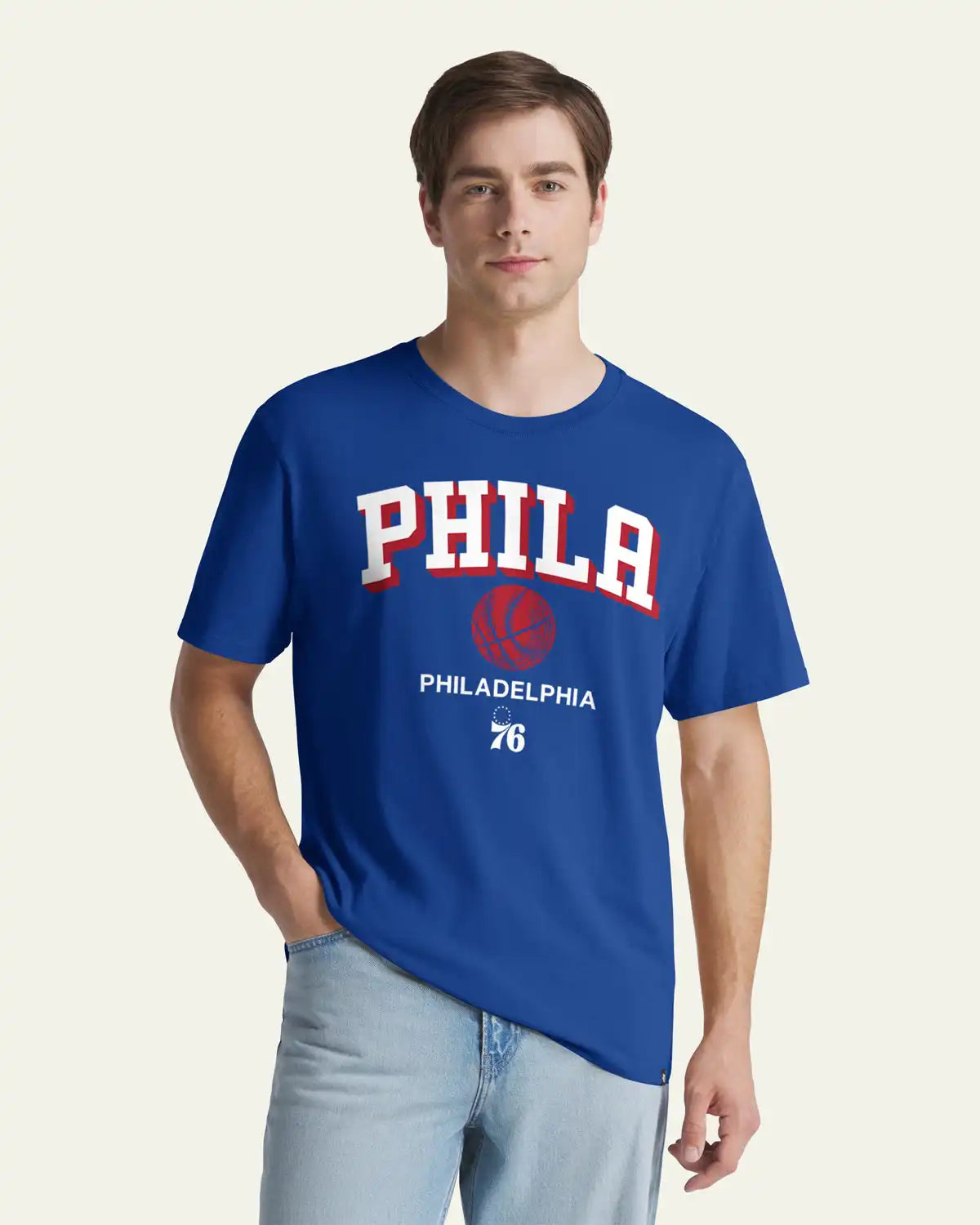 PHILADELPHIA 76ERS PLAY BLOCK '47 EVERYDAY TEE