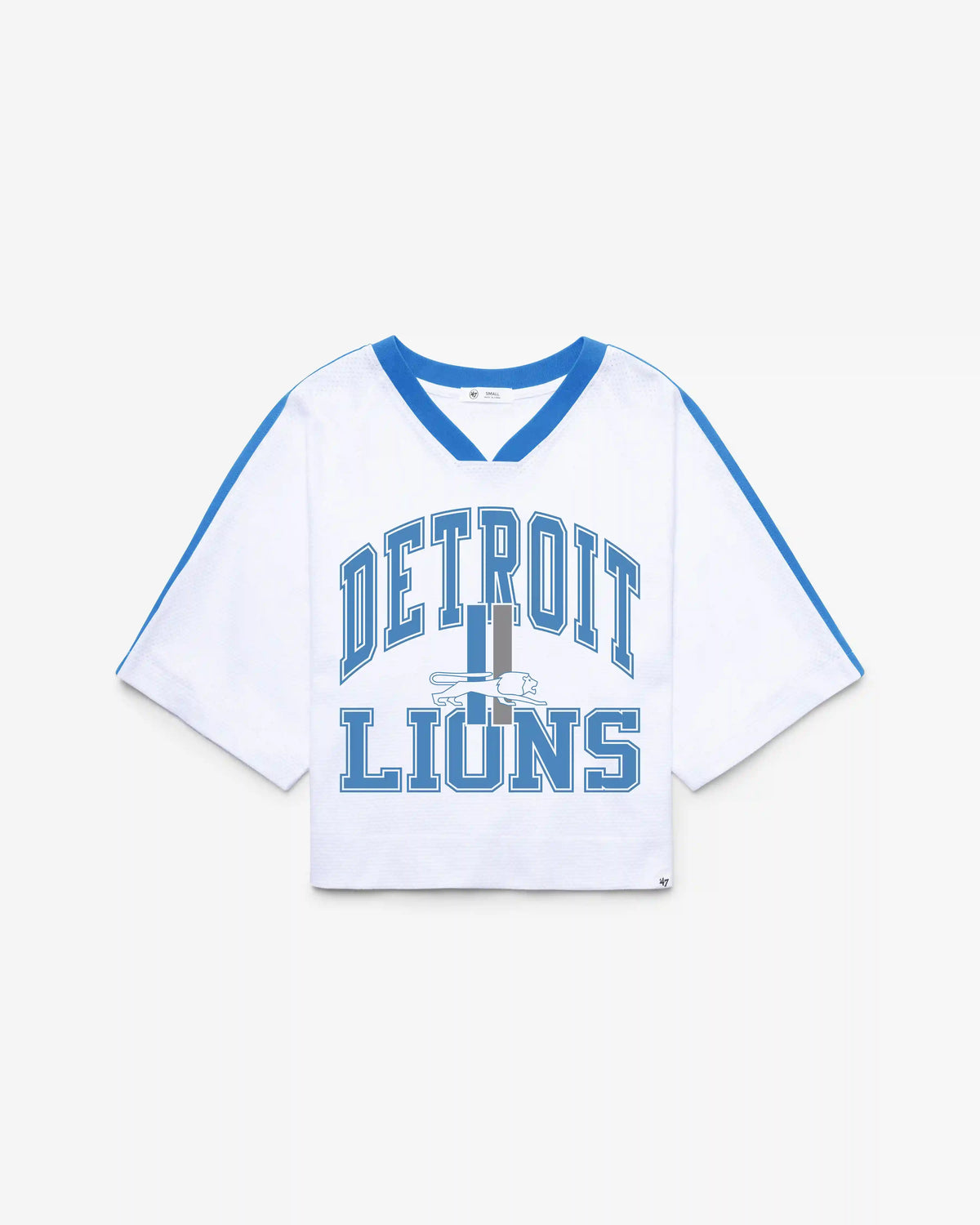 DETROIT LIONS HISTORIC BIG OVERARCH '47 WOMEN'S DROP NEEDLE RAGLAN JERSEY