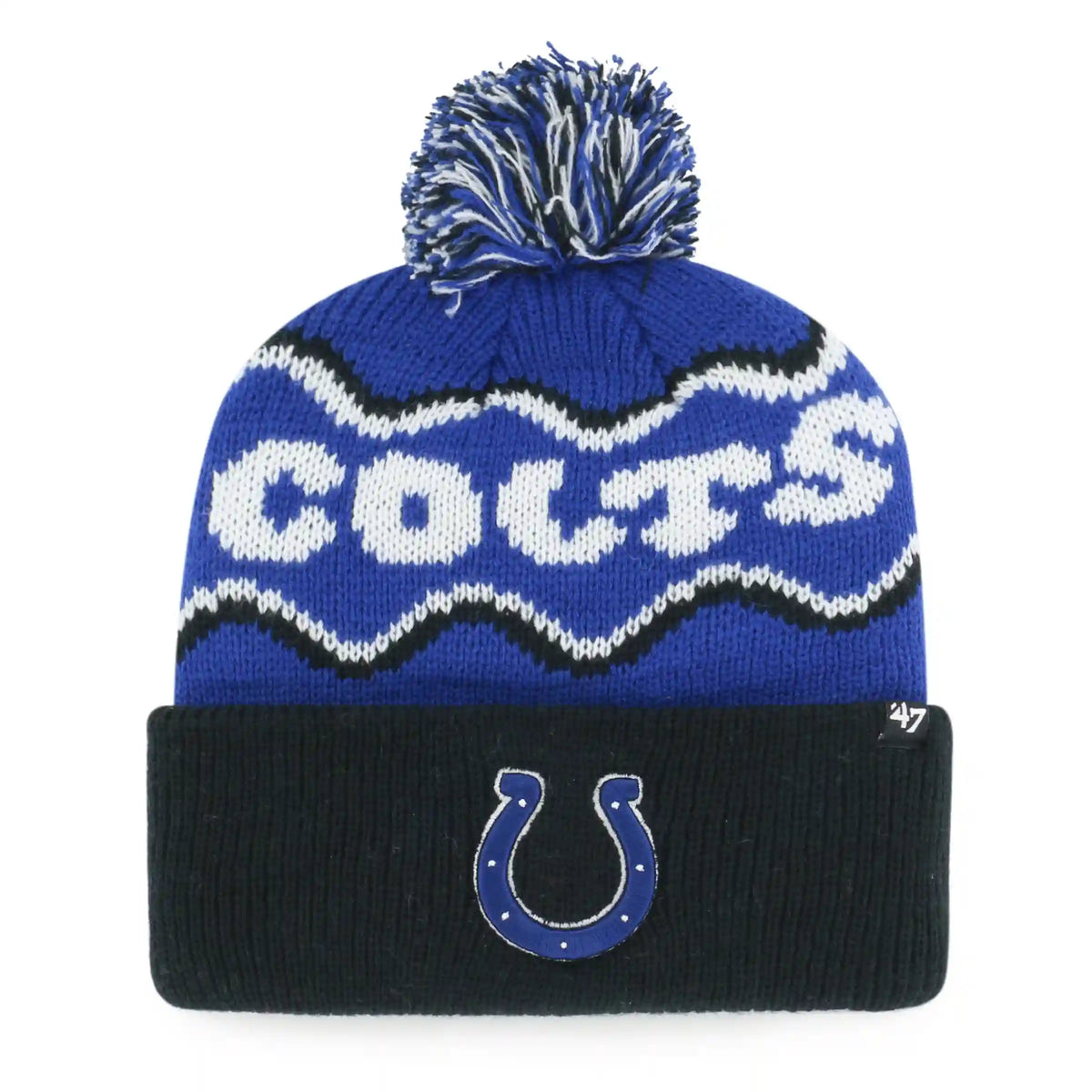 INDIANAPOLIS COLTS SQUIGGLE SCRIPT '47 KID'S CUFF KNIT
