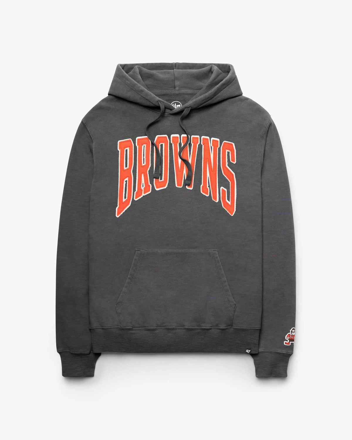 CLEVELAND BROWNS HISTORIC GROTON WELL WORN '47 FRENCH TERRY HOOD