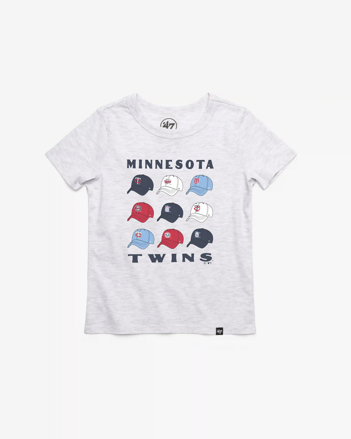 MINNESOTA TWINS COOPERSTOWN CAP OFF '47 KID'S FRANKLIN TEE