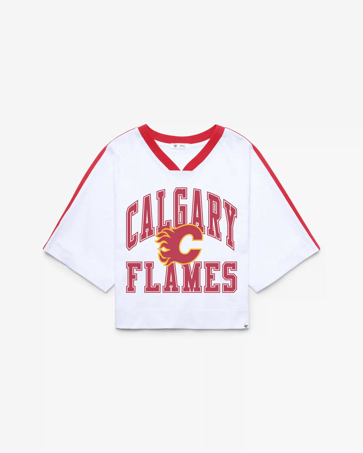 CALGARY FLAMES VINTAGE BIG OVERARCH '47 WOMEN'S DROP NEEDLE RAGLAN