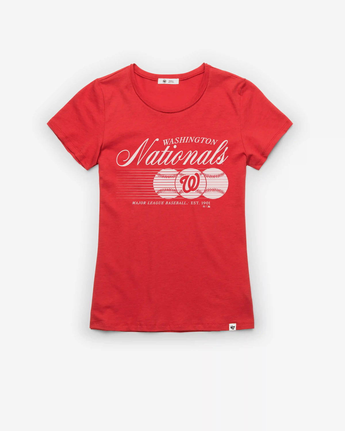 WASHINGTON NATIONALS SPEED THROW '47 WOMEN'S FRANKIE TEE