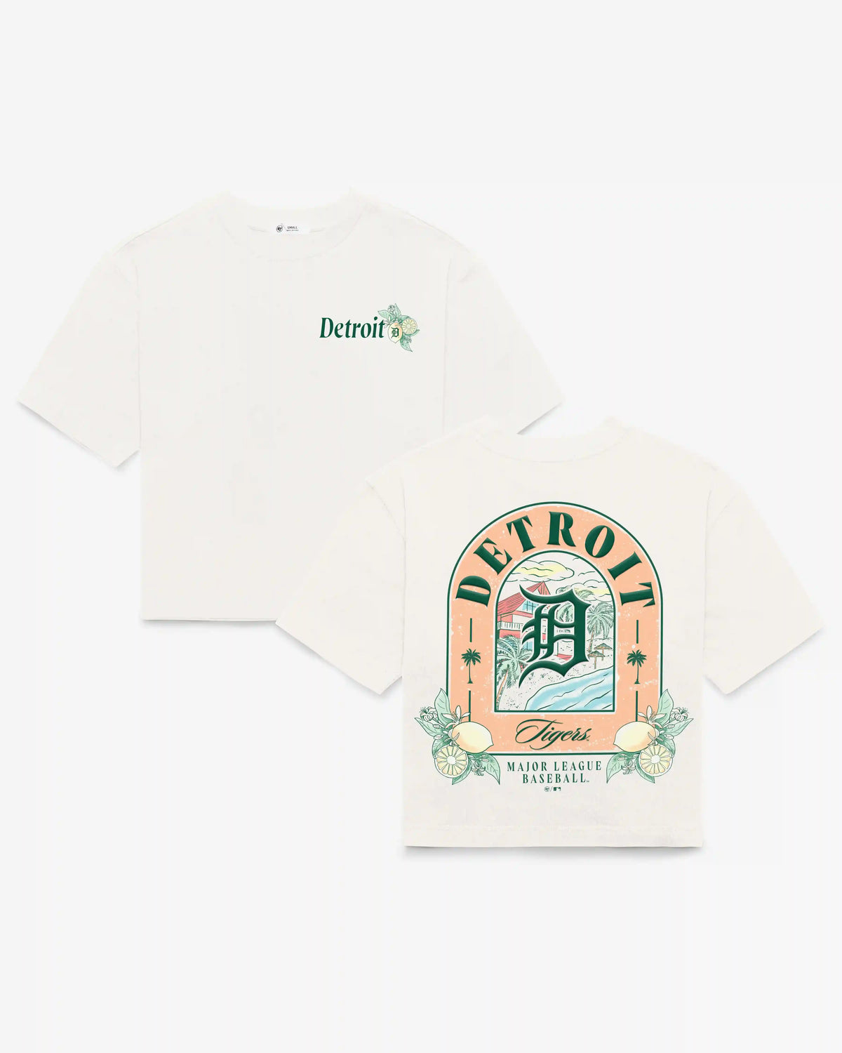 DETROIT TIGERS VACAY SCENES BACKER '47 REED CITY TEE WOMENS