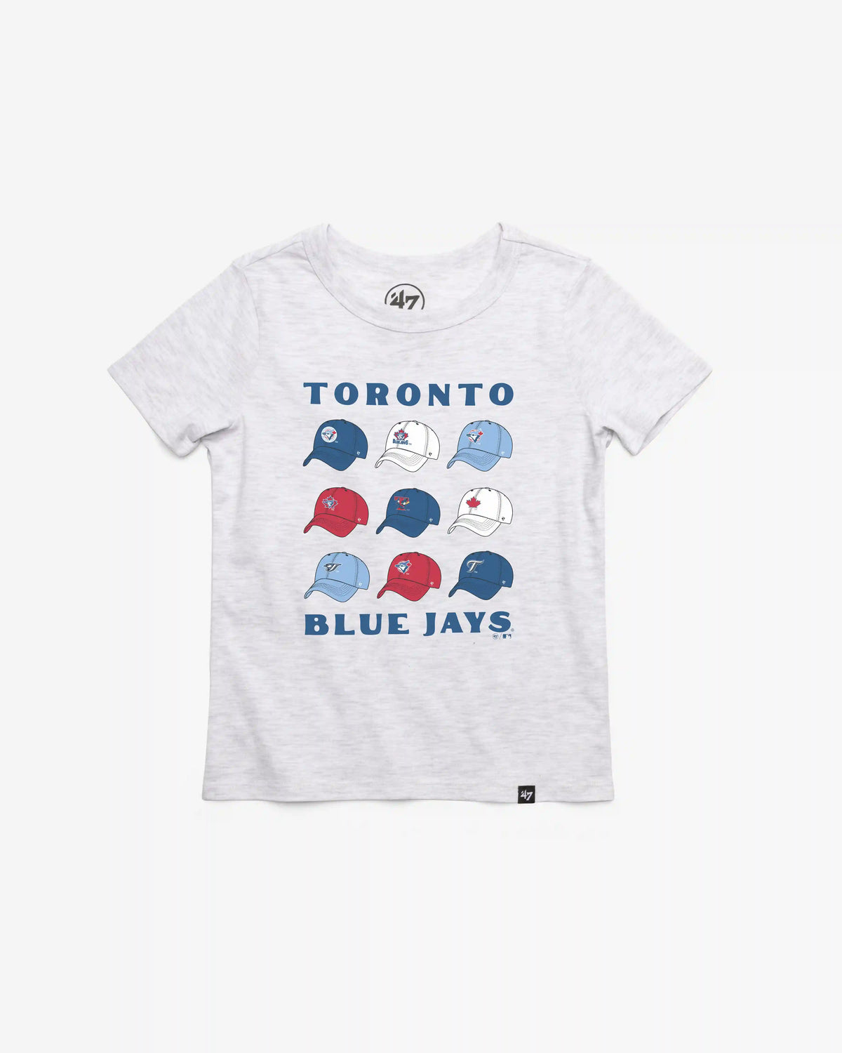 TORONTO BLUE JAYS COOPERSTOWN CAP OFF '47 KID'S FRANKLIN TEE