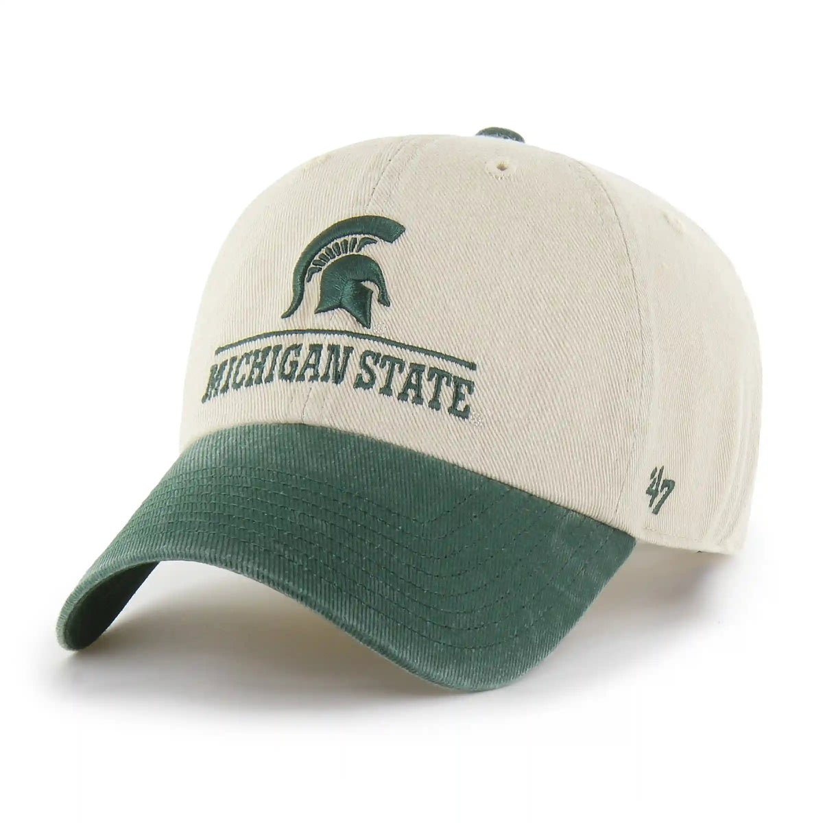 Michigan State Spartans Logo Line Two Tone '47 Clean Up
