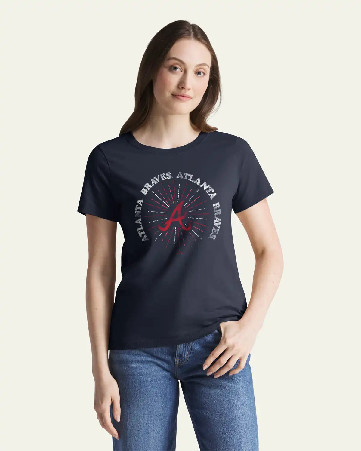 ATLANTA BRAVES SHINE LINES '47 WOMEN'S EVERYDAY TEE