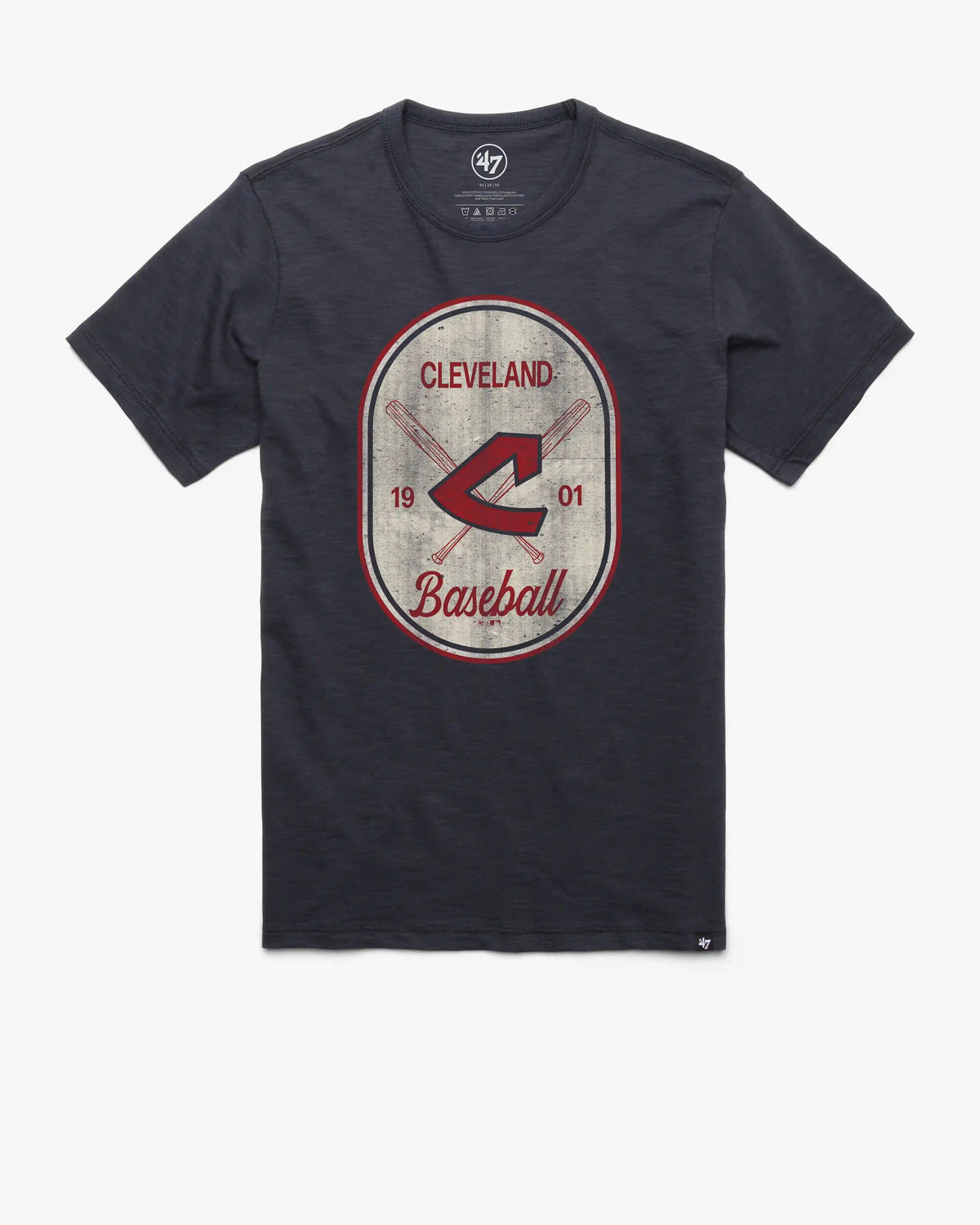 CLEVELAND GUARDIANS COOPERSTOWN CROSS PATCH '47 SCRUM TEE
